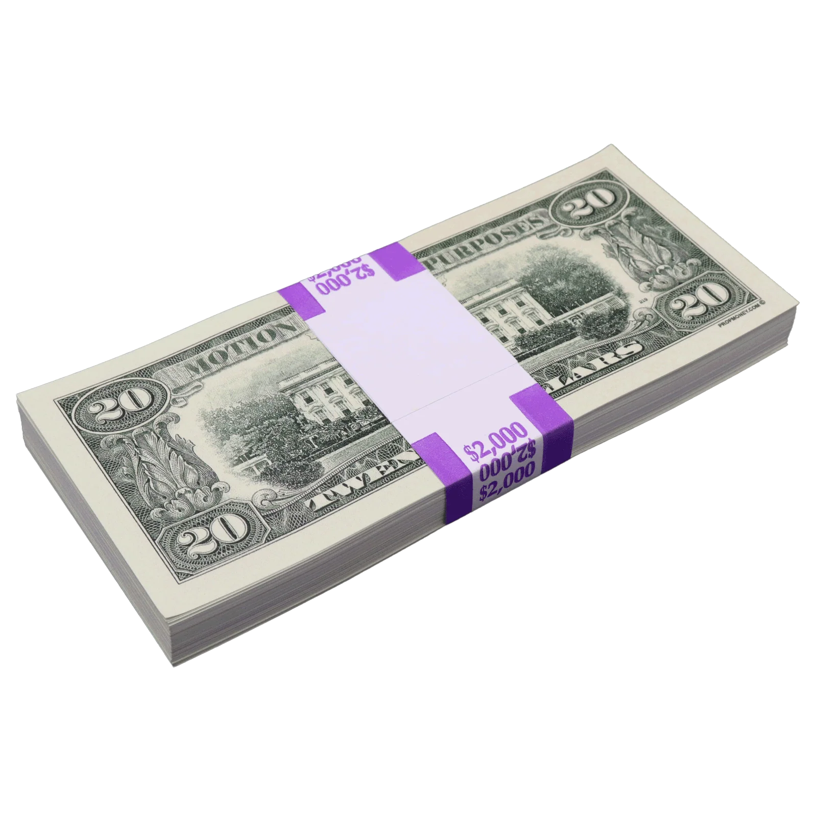 Money Prop - 1990 Series $20 Full Print $2,000 Stack - Image 6