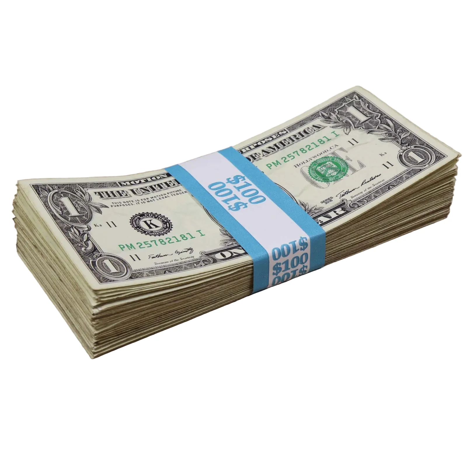Money Prop - New Series $1 Bills ✔️RealAged™ $100 Full Print Stack - Image 4