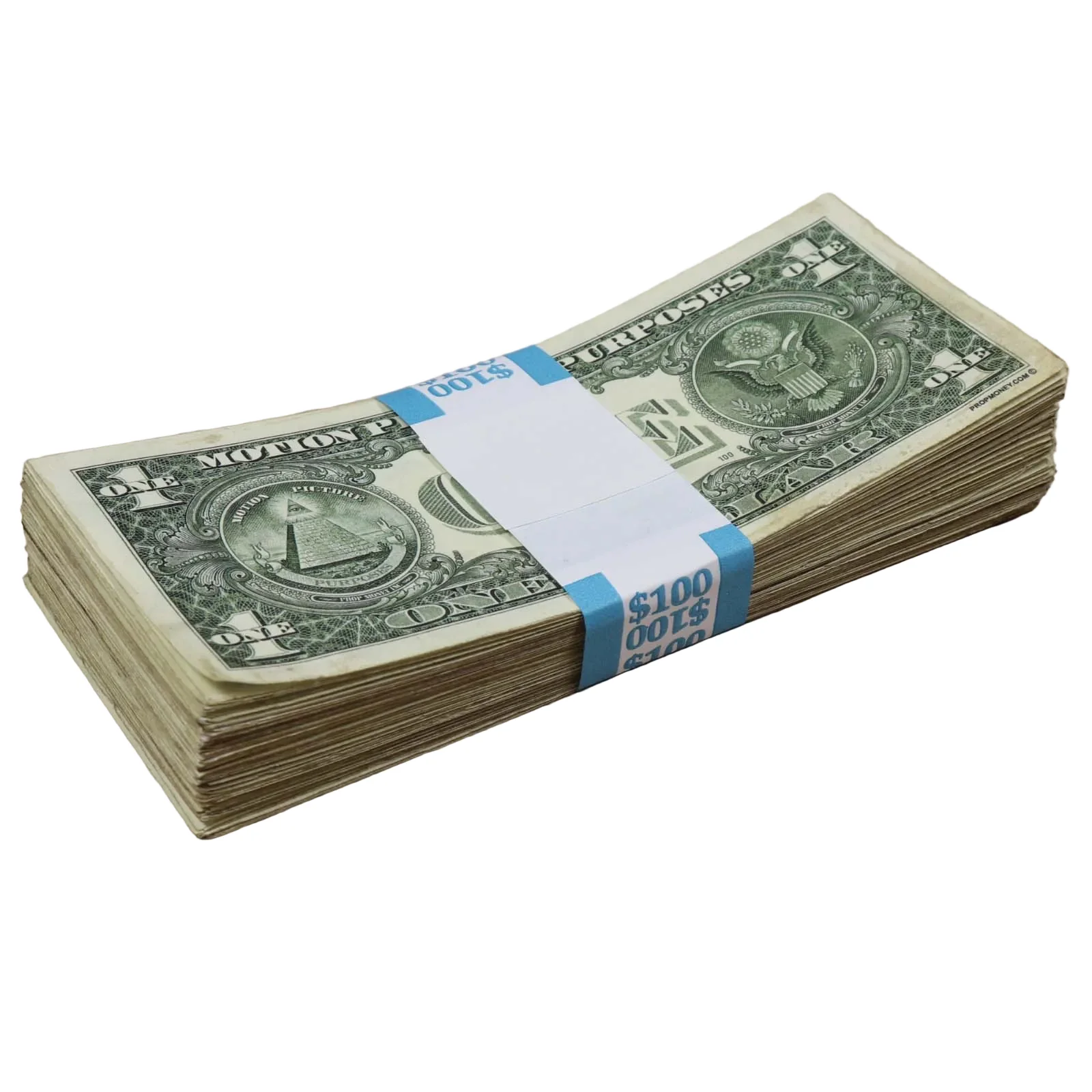 Money Prop - New Series $1 Bills ✔️RealAged™ $100 Full Print Stack - Image 6