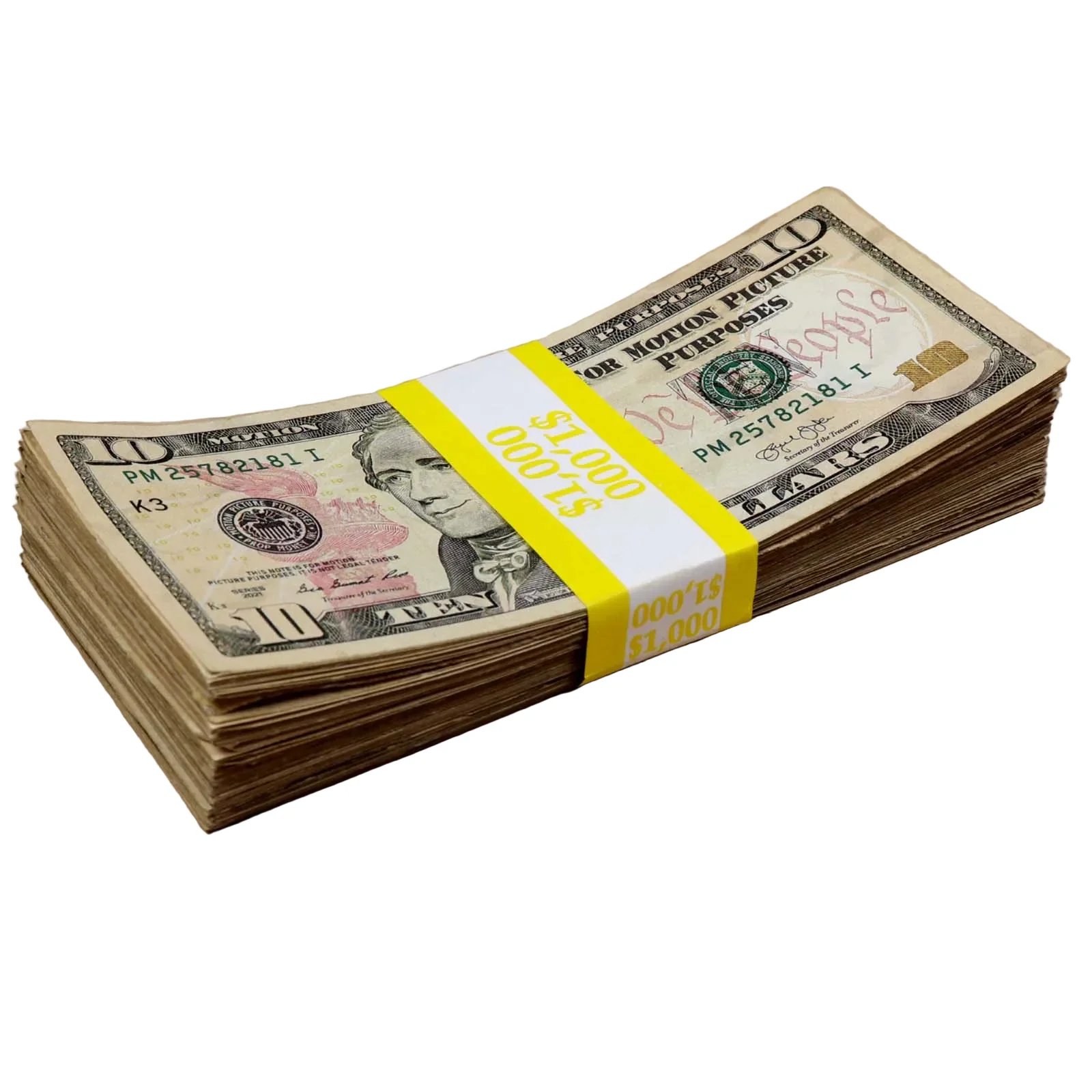 Money Prop - New Series $10 ✔️RealAged™ $1,000 Full Print Stack - Image 4