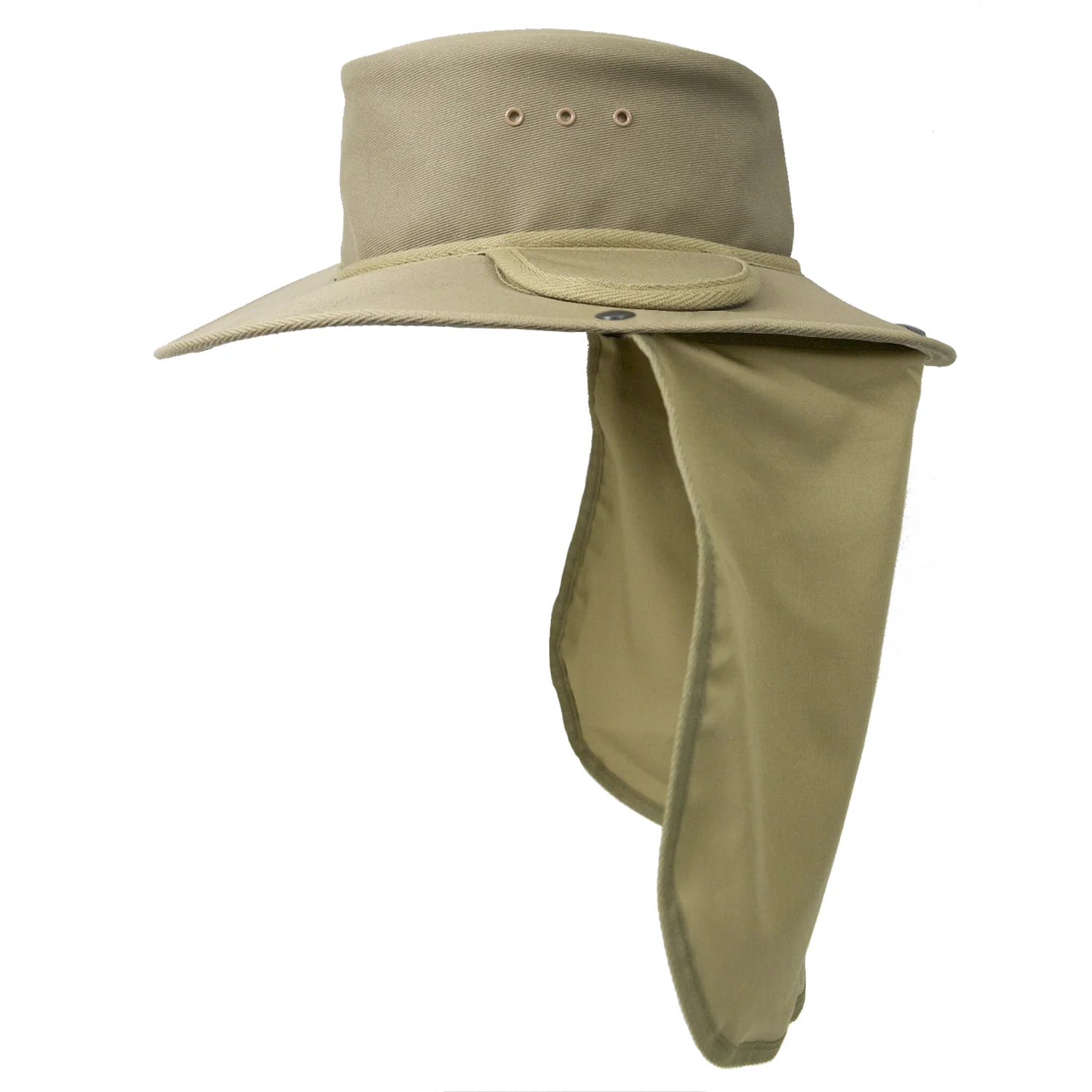 Newcastle Hats Press Stud Neck Flap (Khaki, Grey, Navy Blue) - Image 6
