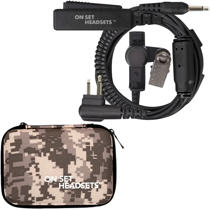 On Set Headsets™️ FilmPro X Comtek Walkie Headset M1 w/3.5mm Input (Black) and FREE Case (Various Colors) - Image 10