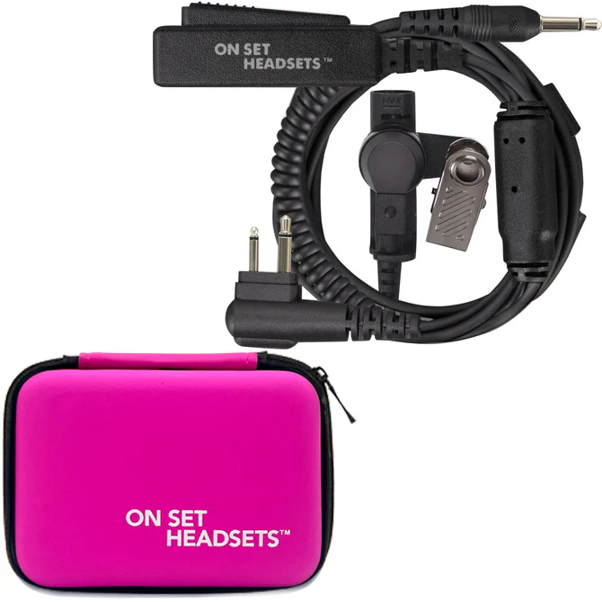 On Set Headsets™️ FilmPro X Comtek Walkie Headset M1 w/3.5mm Input (Black) and FREE Case (Various Colors) - Image 11
