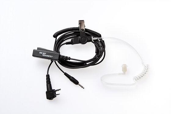 On Set Headsets™️ FilmPro X Comtek Walkie Headset M1 w/3.5mm Input (Black) and FREE Case (Various Colors) - Image 3