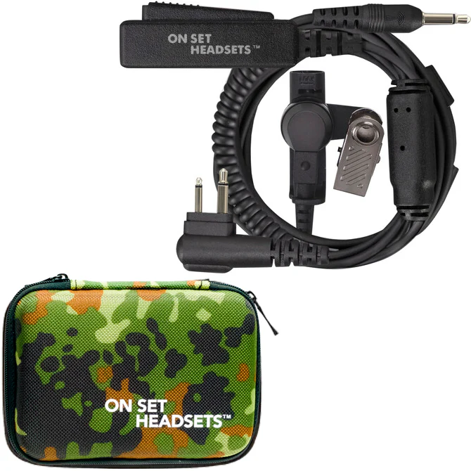 On Set Headsets™️ FilmPro X Comtek Walkie Headset M1 w/3.5mm Input (Black) and FREE Case (Various Colors) - Image 7