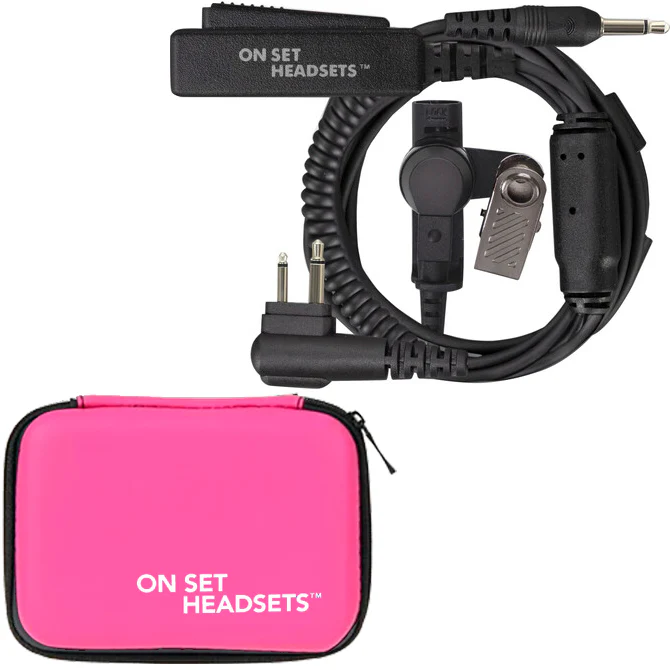 On Set Headsets™️ FilmPro X Comtek Walkie Headset M1 w/3.5mm Input (Black) and FREE Case (Various Colors) - Image 8