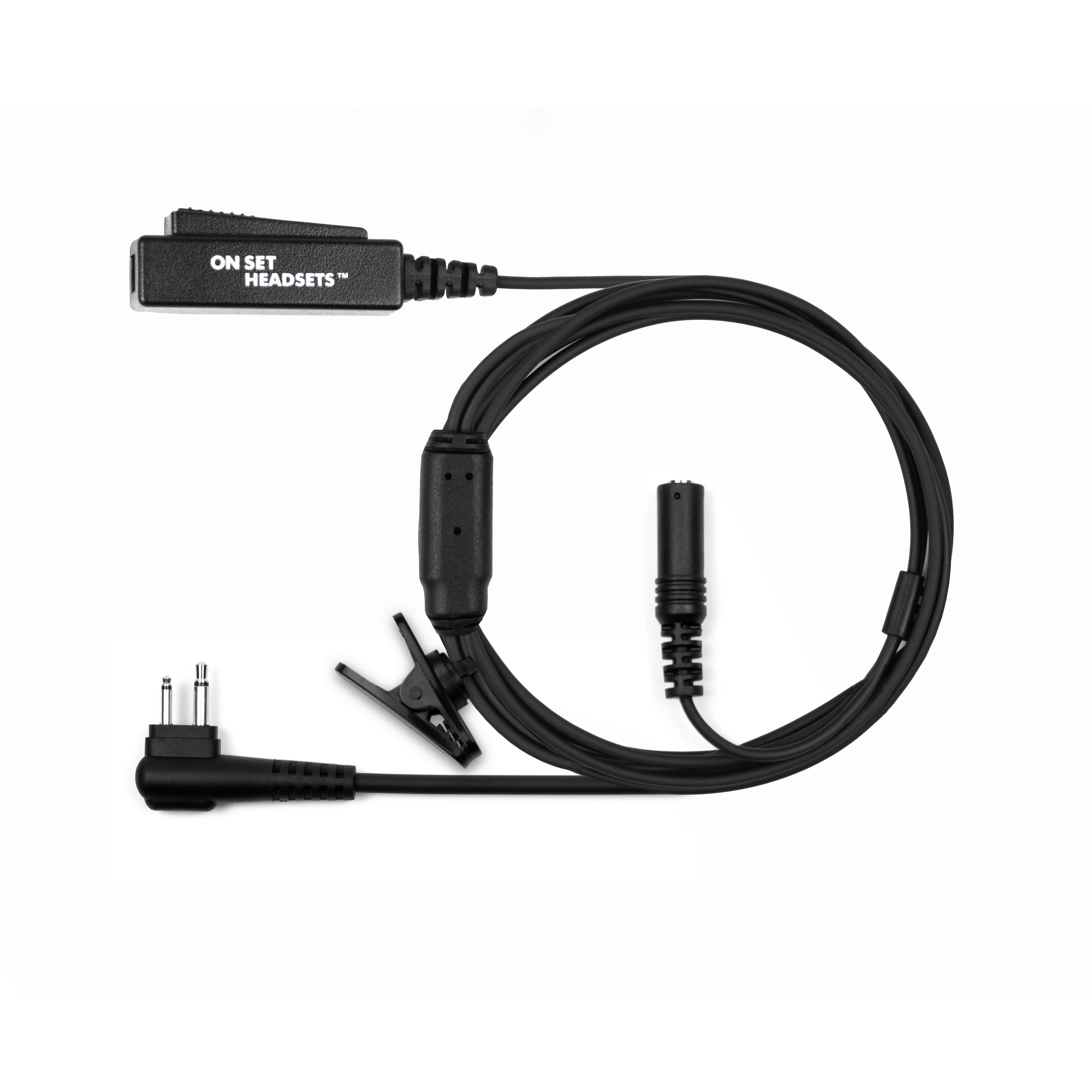 On Set Headsets™️ FilmPro Y (Black) with Motorola M1 2-Pin compatible connector and FREE Travel Case (Various Colors) - Image 6