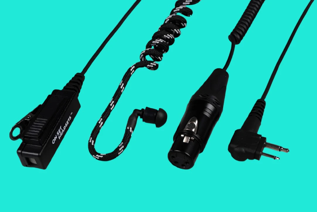 On Set Headsets™️ Live Comms Pro X Motorola M1 and 4 Pin XLR Connectors with FREE Case - Image 3
