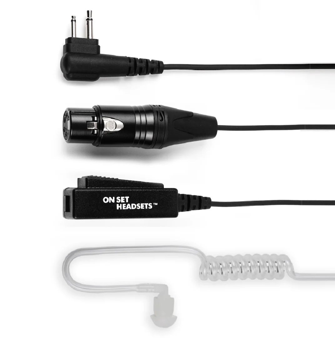 On Set Headsets™️ Live Comms Pro X Motorola M1 and 4 Pin XLR Connectors with FREE Case - Image 4