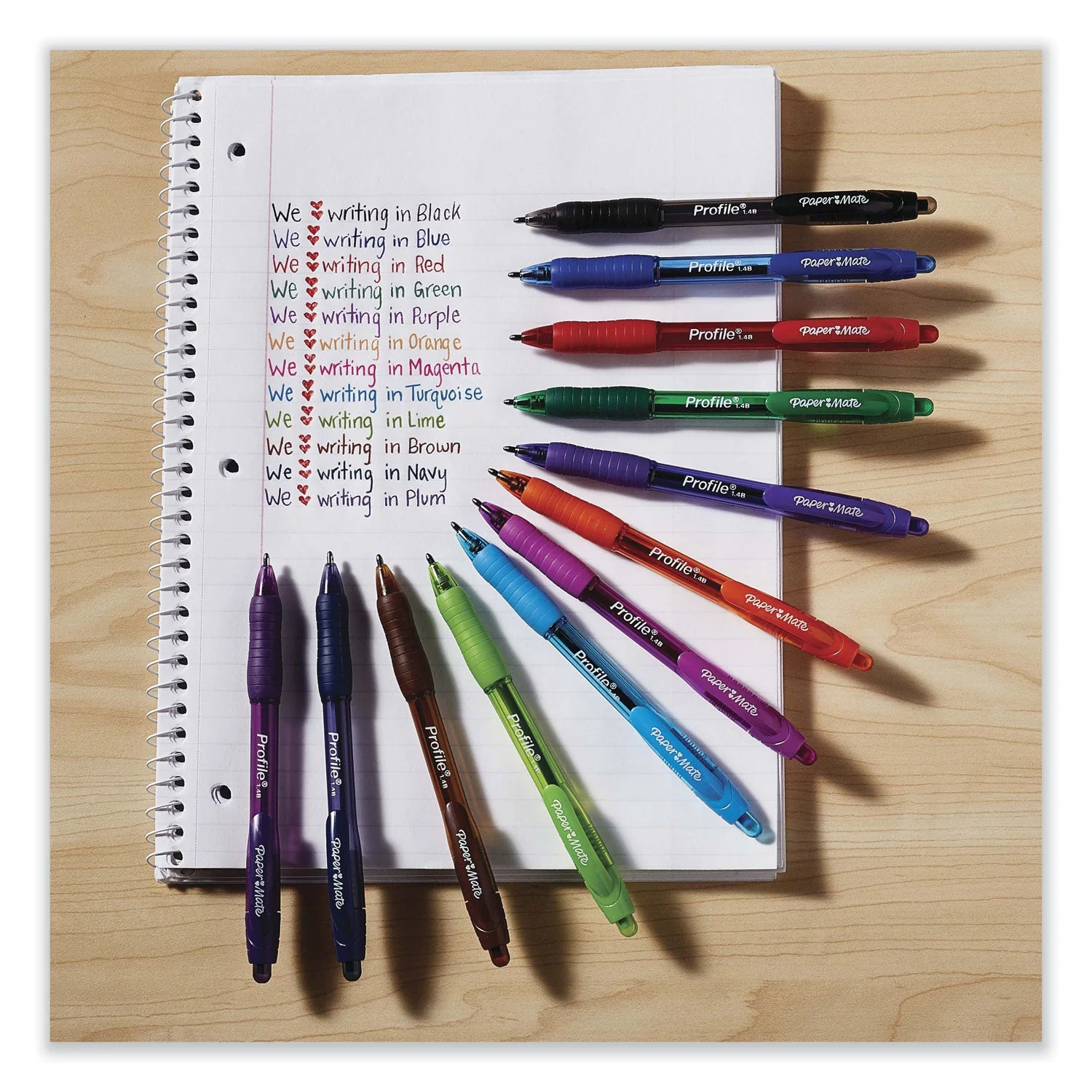 Paper Mate Profile Ballpoint Pen Value Pack, Retractable, Bold 1.4 mm, Black Ink, Smoke Barrel, 36/Box - Image 4