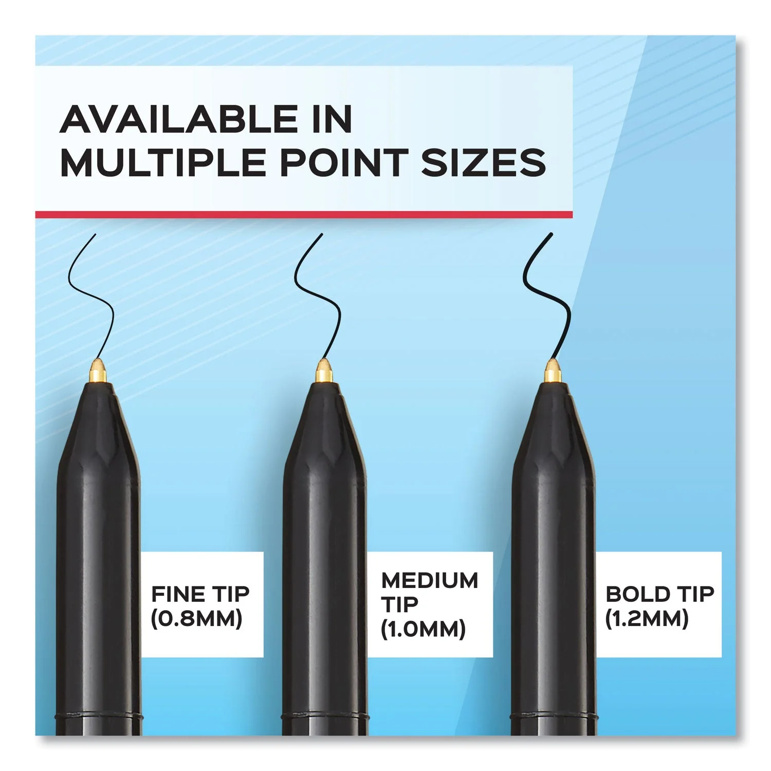 Paper Mate Write Bros. Ballpoint Pen, Stick, Bold 1.2 mm, Blue Ink, Blue Barrel, Dozen - Image 6