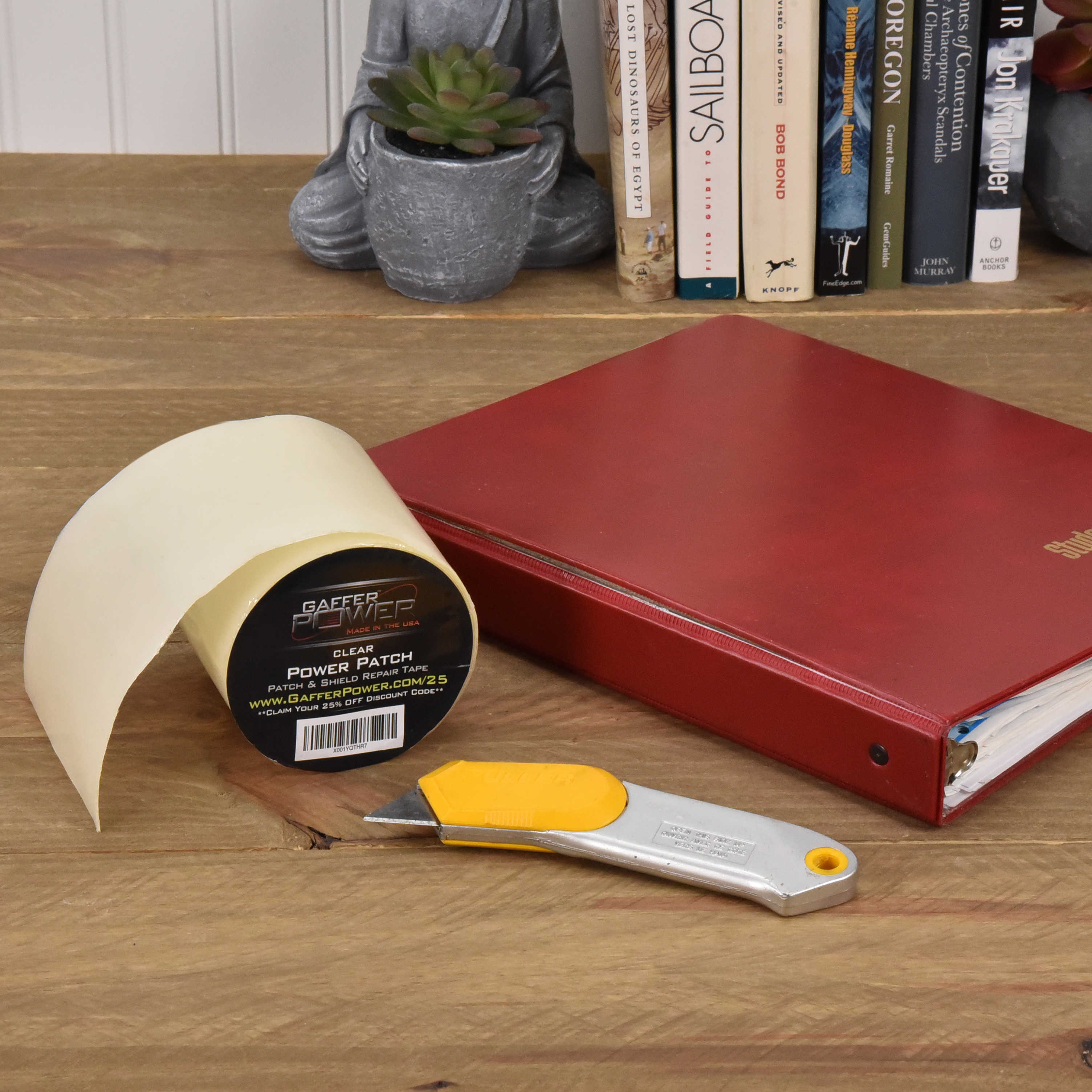 Gaffer Power 4" Patch & Shield Power All Weather Patch Tape 4 inch X 5 ft (Clear) - Image 4