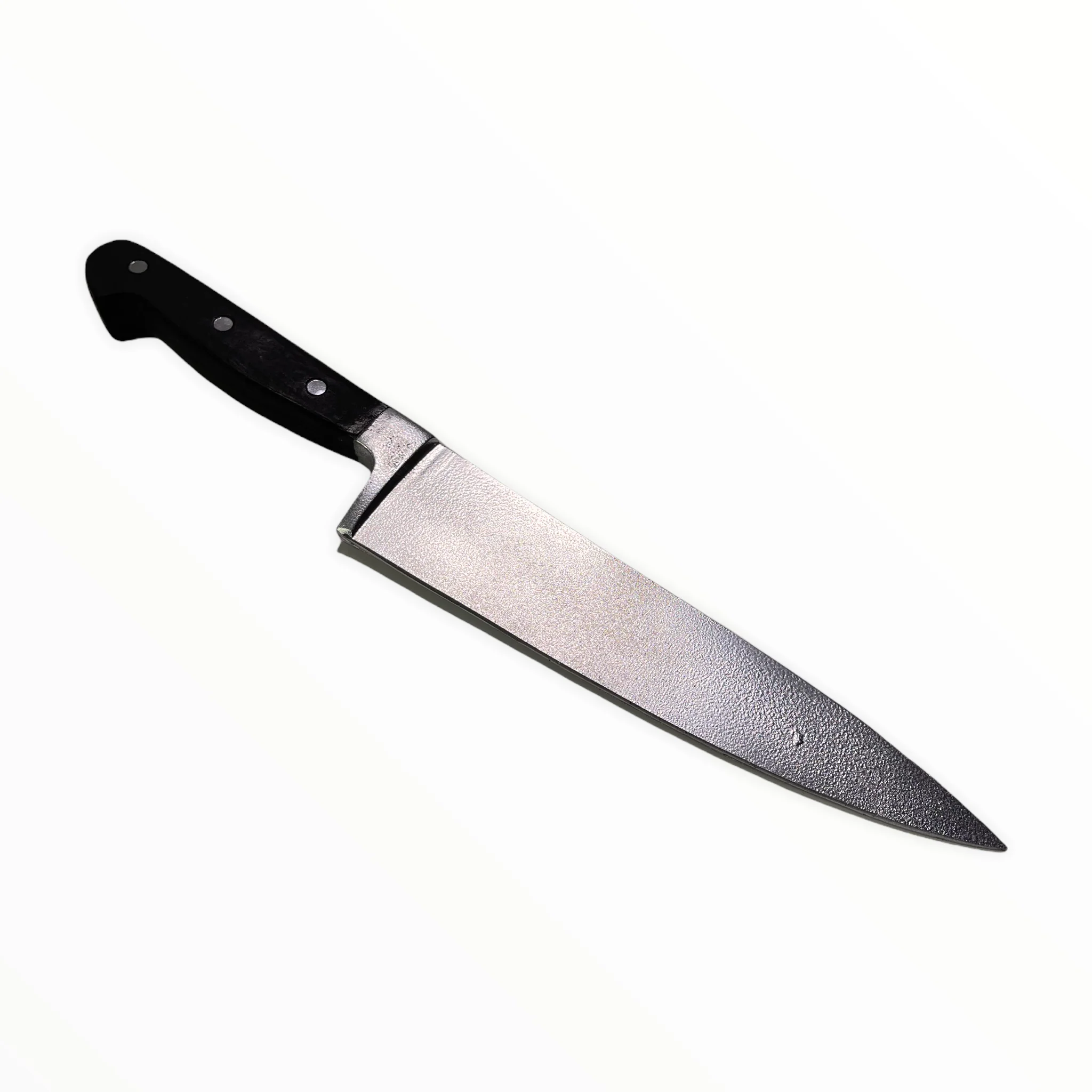 Plastic 13 Inch Chef’s Knife Silver Blade and Black Handle - Image 2