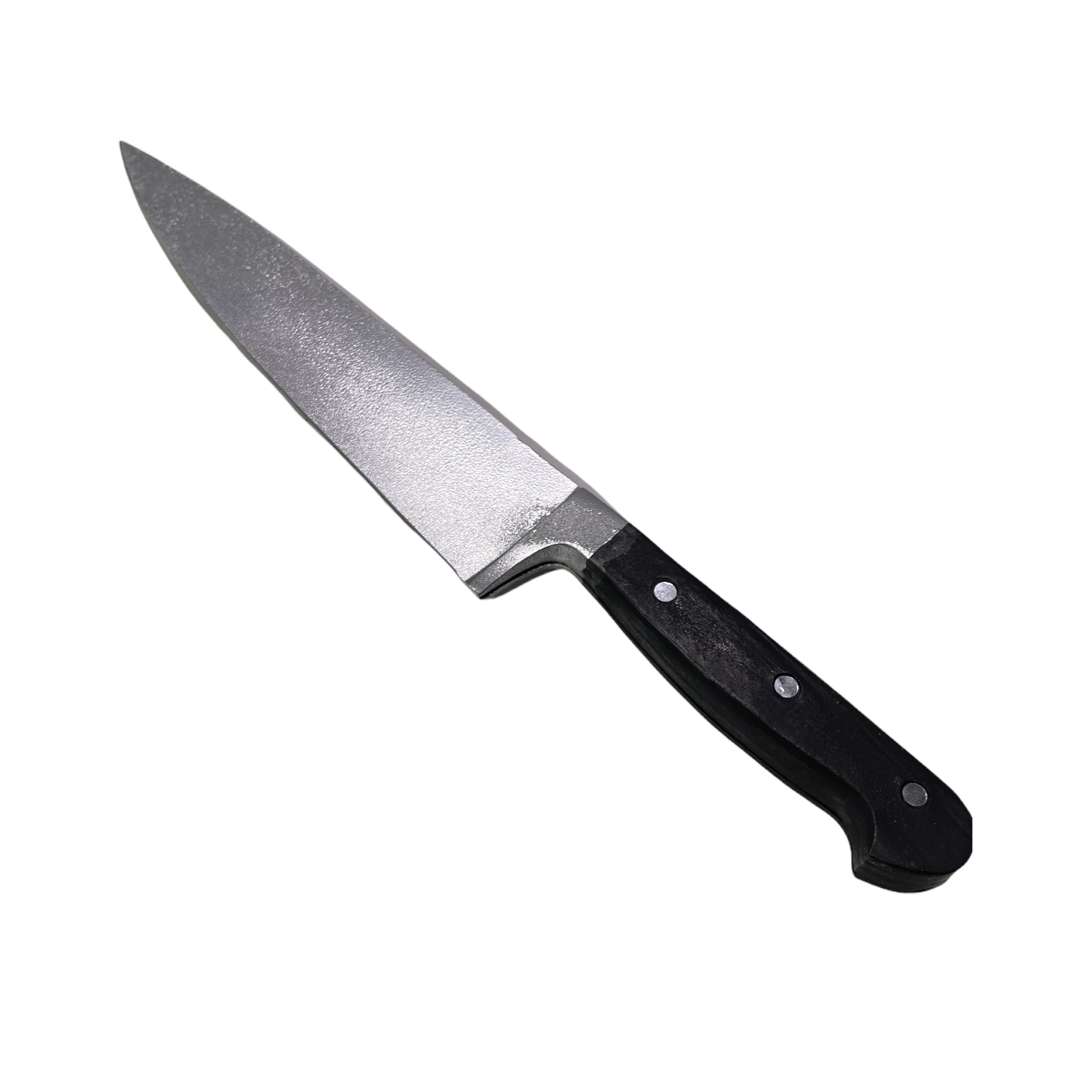 Plastic 13 Inch Chef’s Knife Silver Blade and Black Handle - Image 3