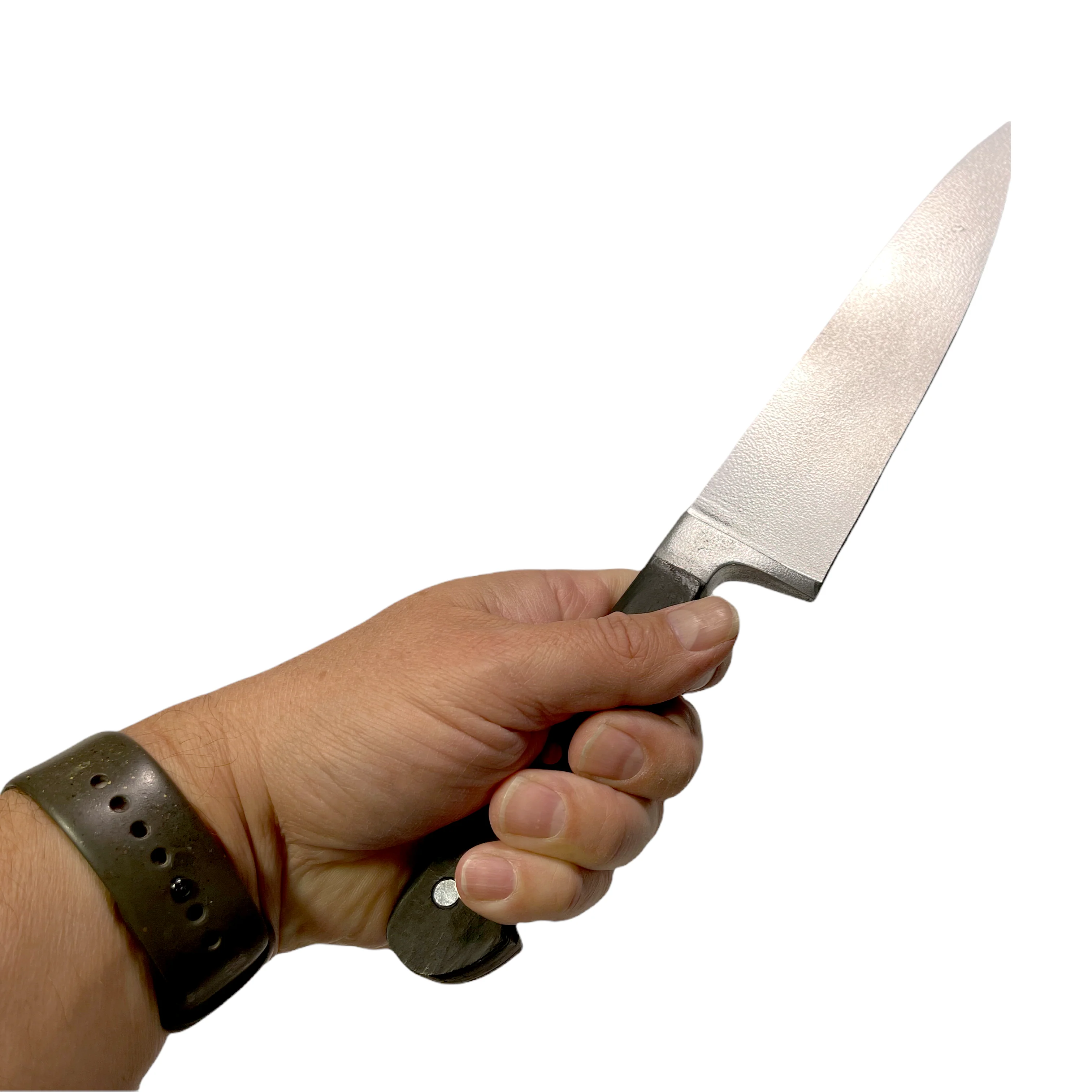 Plastic 13 Inch Chef’s Knife Silver Blade and Black Handle - Image 4