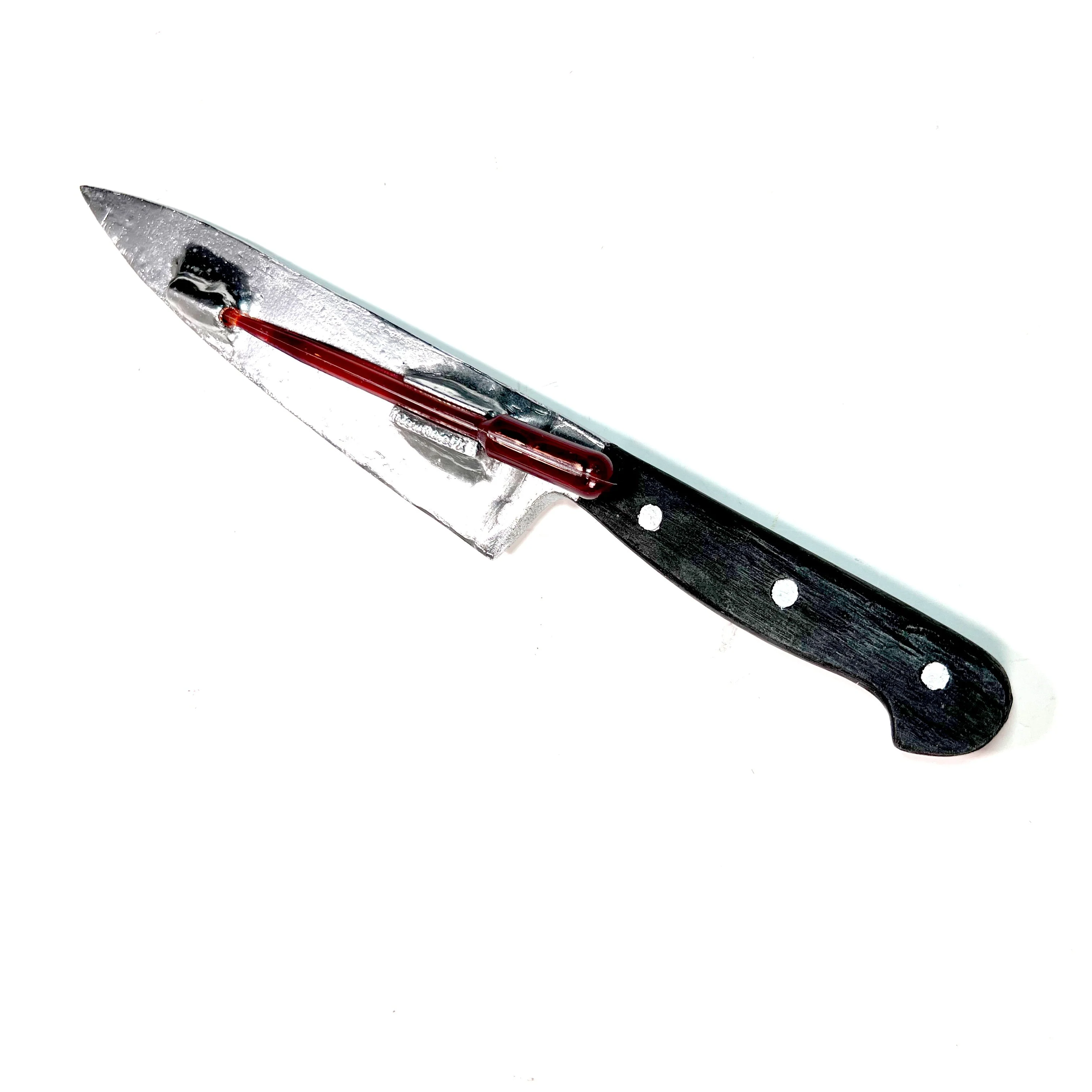 Plastic 13 Inch Chef’s Knife Silver Blade and Black Handle - Image 7