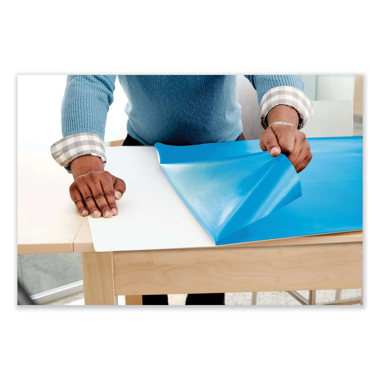 3M Post-it Dry Erase Surface with Adhesive Backing, 72" x 48", White - Image 4