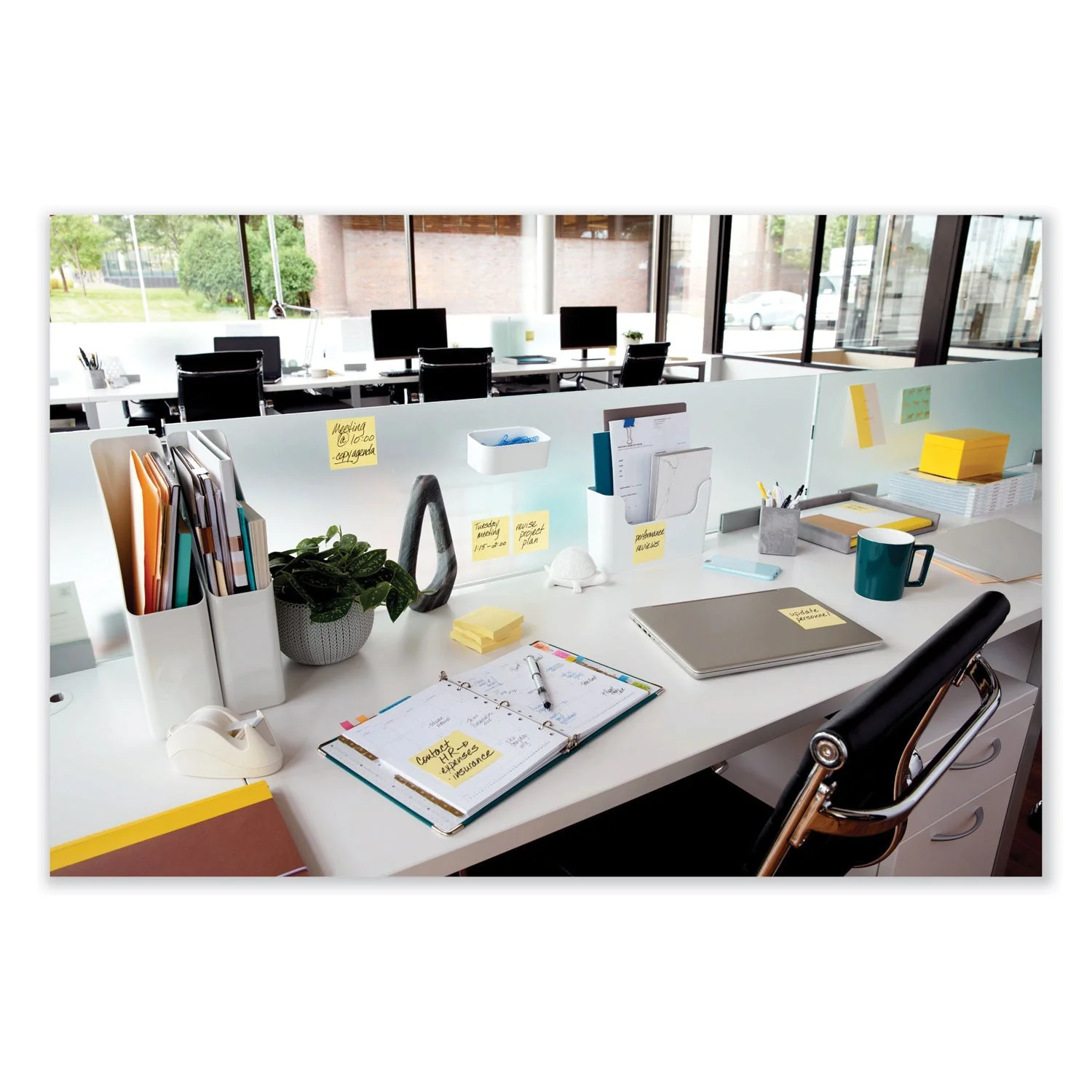 3M Post-it Original Pads in Canary Yellow, 3" x 5", 100 Sheets/Pad, 12 Pads/Pack - Image 5