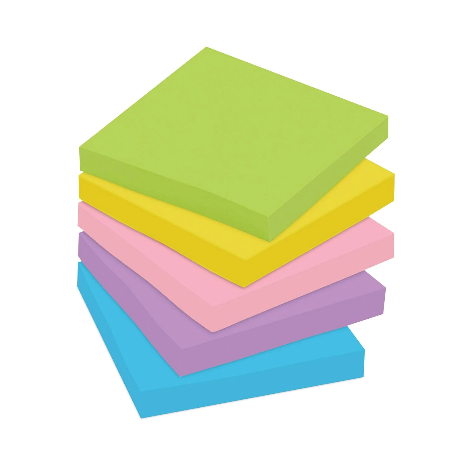 3M Post-it Original Pads in Floral Fantasy Collection Colors, Cabinet Pack, 3" x 3", 100 Sheets/Pad, 18 Pads/Pack - Image 2