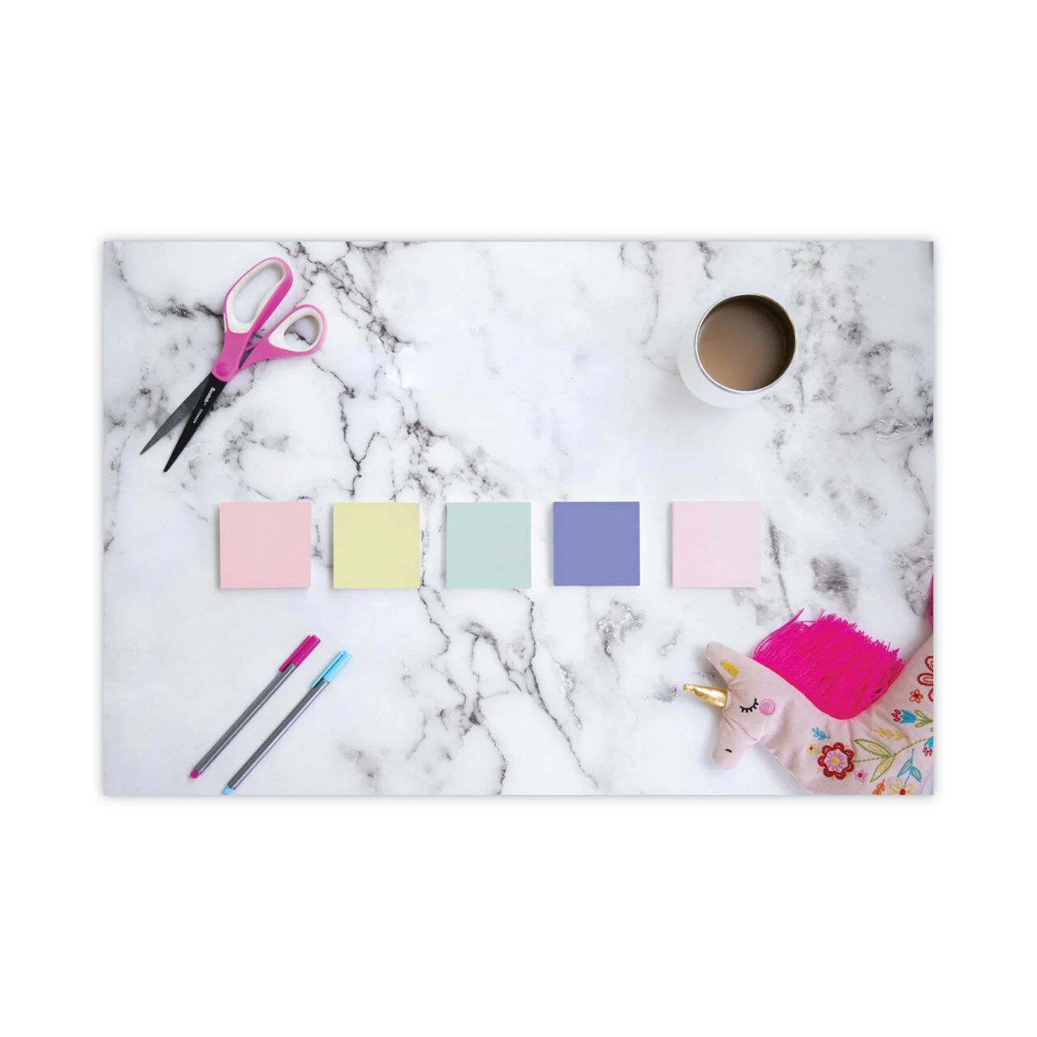 3M Post-it Original Recycled Note Pads, 3" x 3", Sweet Sprinkles Collection Colors, 100 Sheets/Pad, 12 Pads/Pack - Image 3