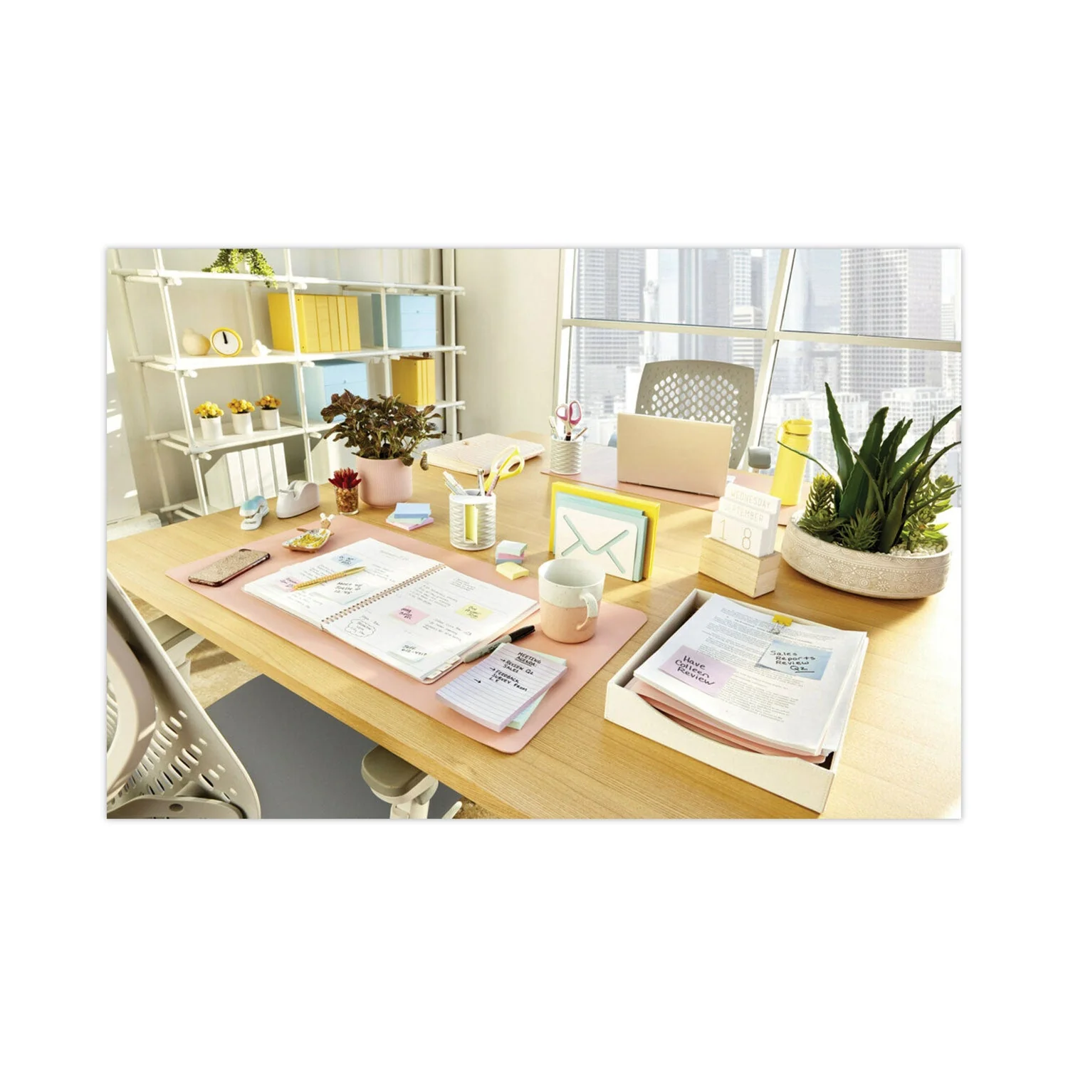 3M Post-it Original Recycled Note Pads, 3" x 3", Sweet Sprinkles Collection Colors, 100 Sheets/Pad, 12 Pads/Pack - Image 8