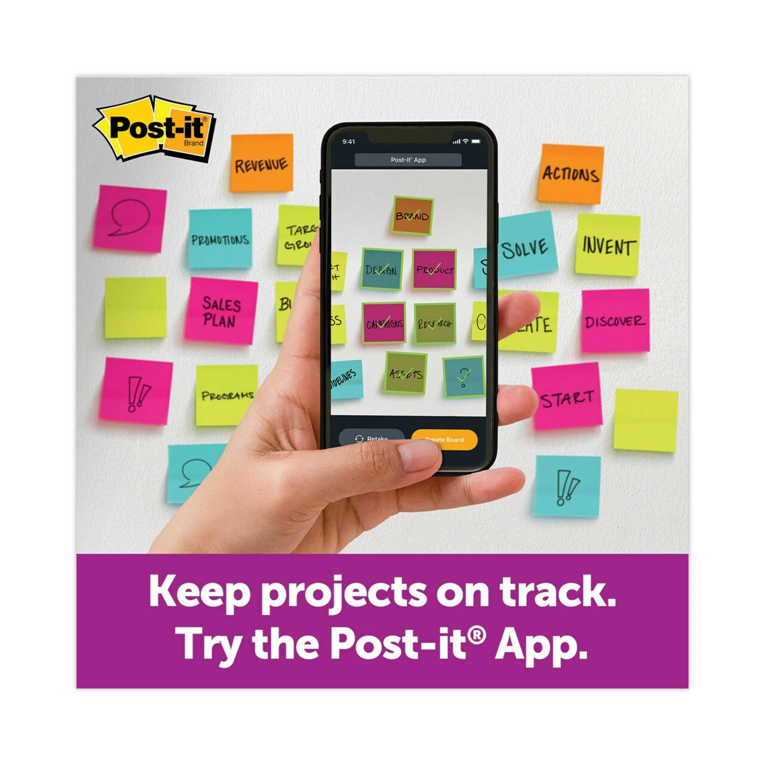 3M Post-it Pads in Canary Yellow, 3" x 5", 90 Sheets/Pad, 12 Pads/Pack - Image 3