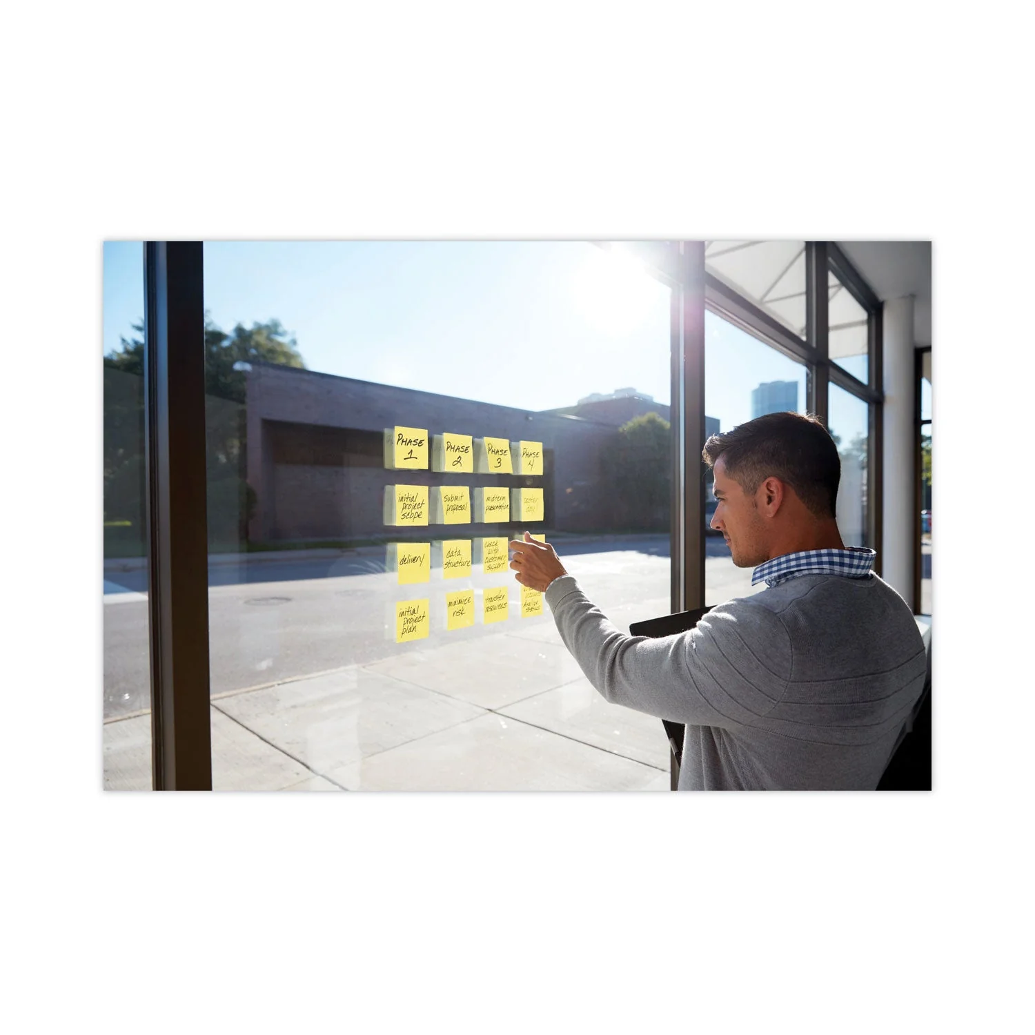 3M Post-it Pads in Canary Yellow, Cabinet Pack, 3" x 3", 90 Sheets/Pad, 24 Pads/Pack - Image 6