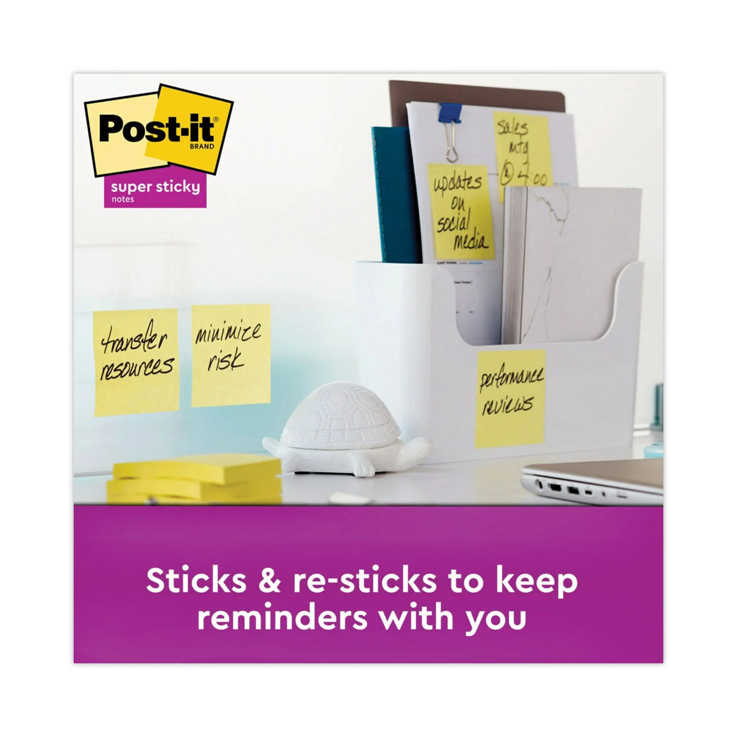 3M Post-it Pads in Canary Yellow, Value Pack, 3" x 3", 90 Sheets/Pad, 24 Pads/Pack - Image 3