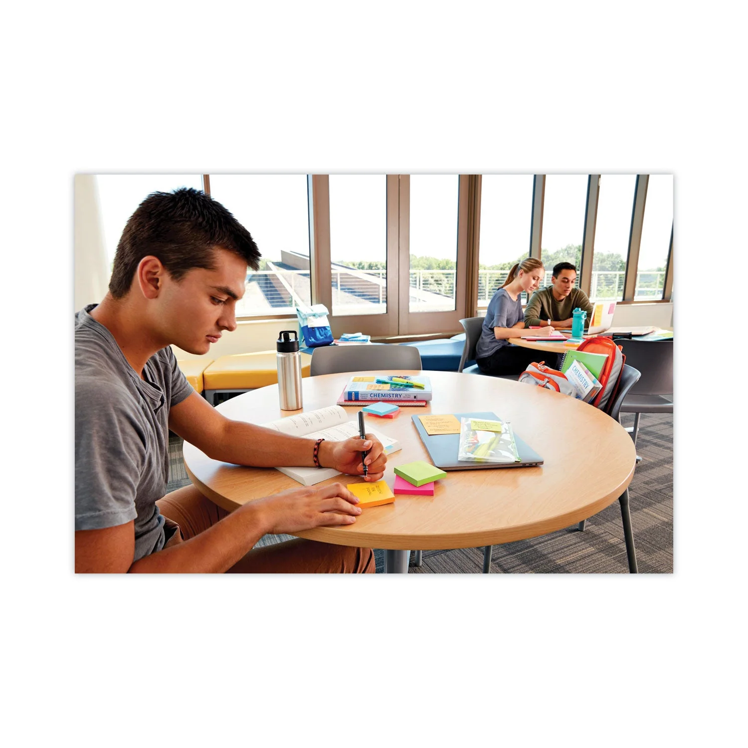 3M Post-it Pads in Energy Boost Collection Colors, 3" x 3", 90 Sheets/Pad, 24 Pads/Pack - Image 11