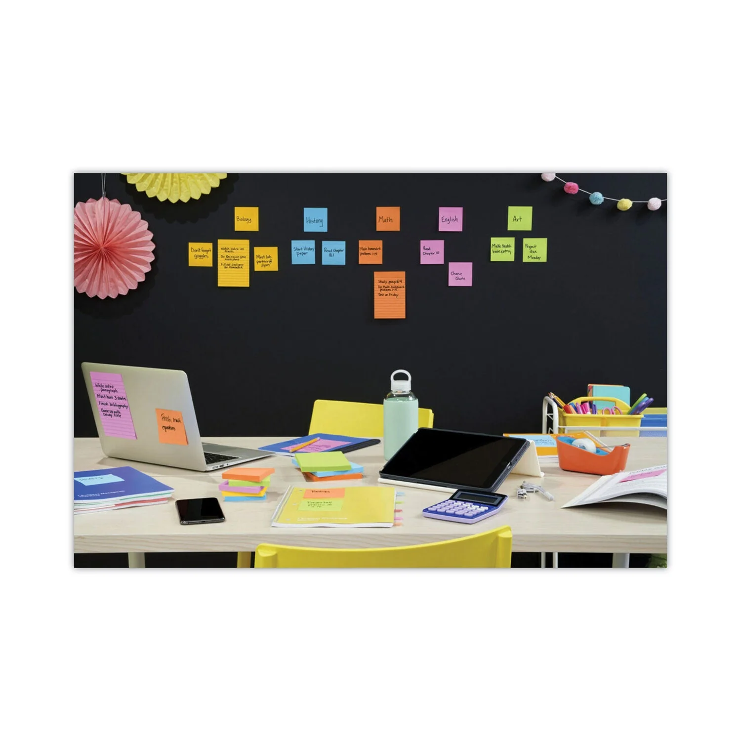 3M Post-it Pads in Energy Boost Collection Colors, 3" x 3", 90 Sheets/Pad, 24 Pads/Pack - Image 8