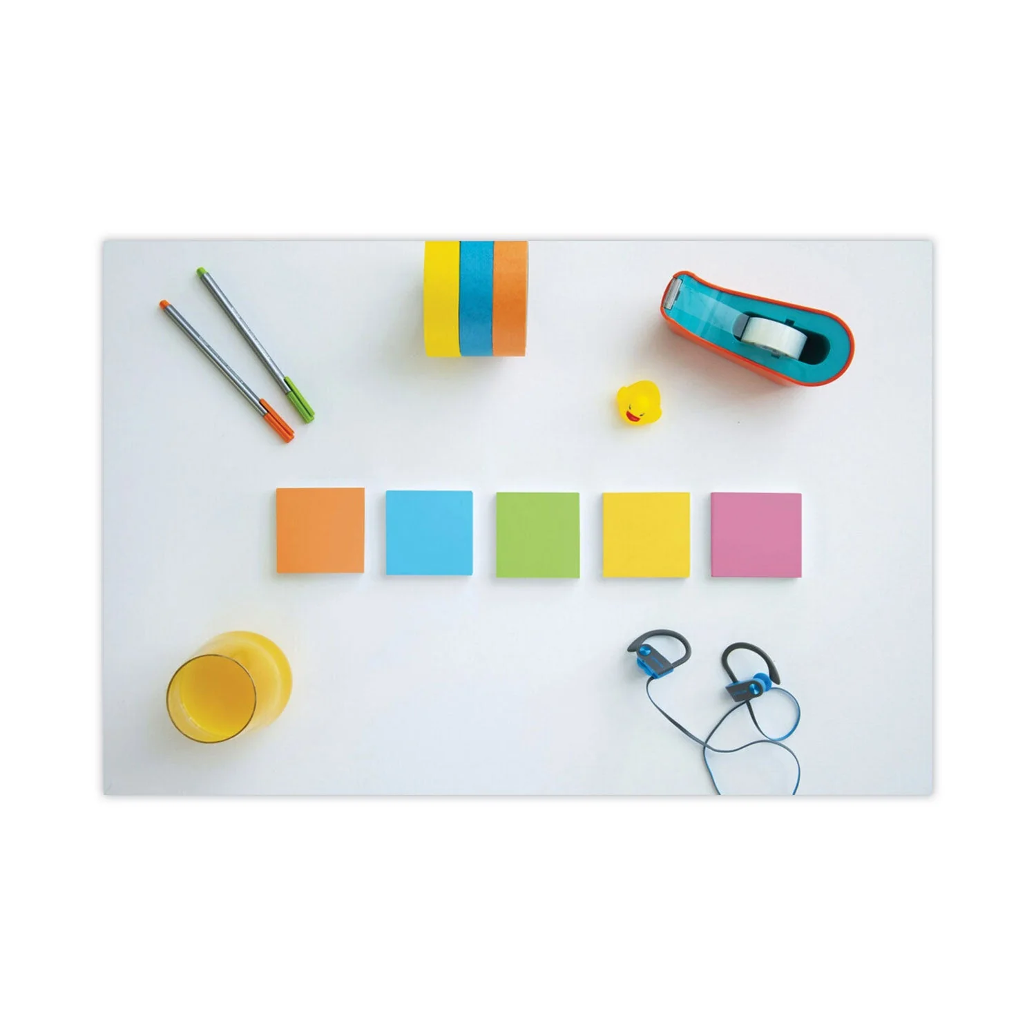 3M Post-it Pads in Energy Boost Collection Colors, 3" x 3", 90 Sheets/Pad, 24 Pads/Pack - Image 9