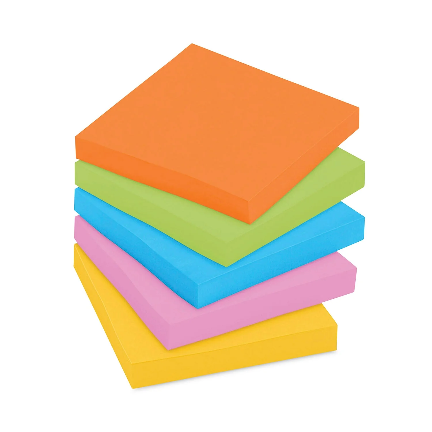 3M Post-it Pads in Energy Boost Collection Colors, Cabinet Pack, 3" x 3", 70 Sheets/Pad, 24 Pads/Pack - Image 7