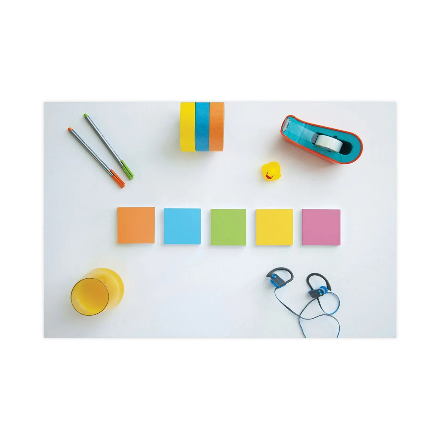 3M Post-it Pads in Energy Boost Collection Colors, Cabinet Pack, 3" x 3", 70 Sheets/Pad, 24 Pads/Pack - Image 9