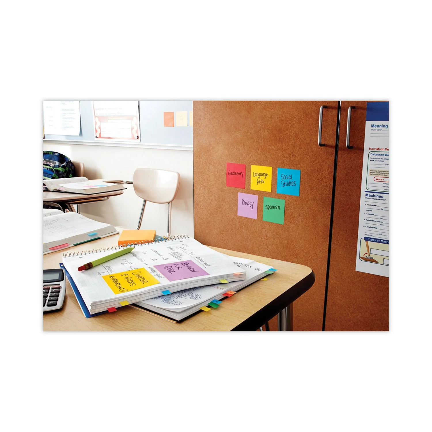 3M Post-it Pads in Playful Primary Collection Colors, 3" x 3", 90 Sheets/Pad, 12 Pads/Pack - Image 10