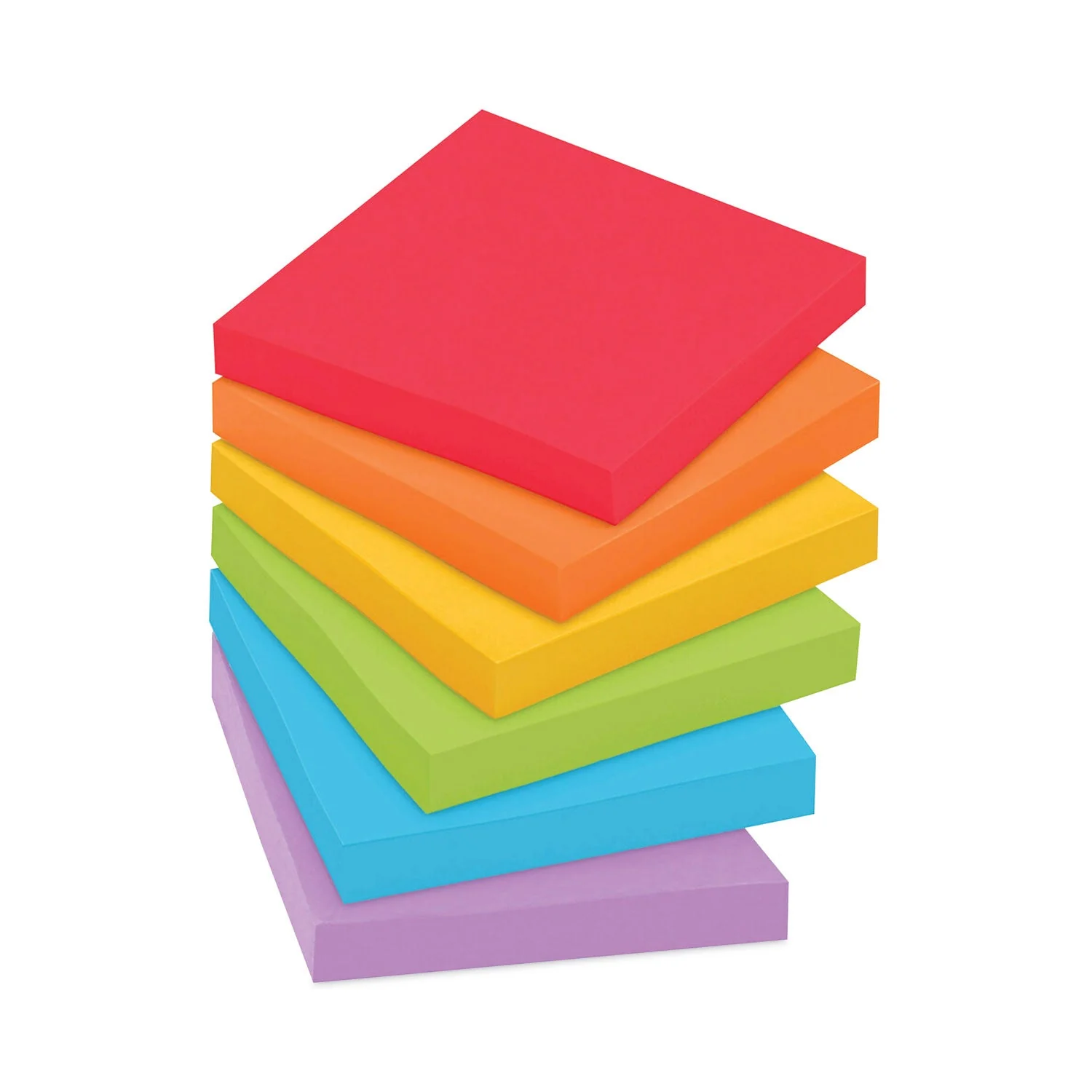 3M Post-it Pads in Playful Primary Collection Colors, 3" x 3", 90 Sheets/Pad, 12 Pads/Pack - Image 6