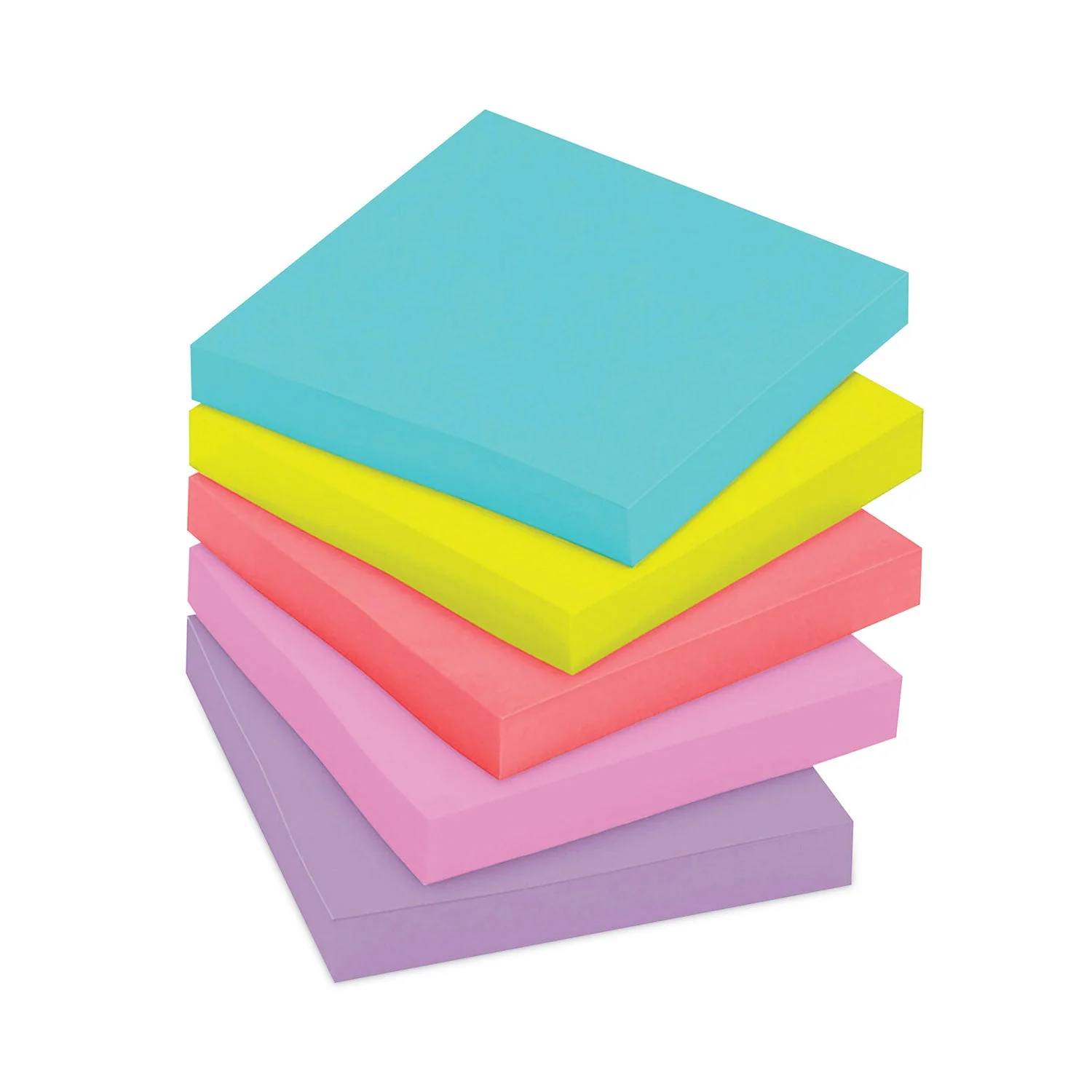 3M Post-it Pads in Supernova Neon Collection Colors, 3" x 3", 90 Sheets/Pad, 12 Pads/Pack - Image 7