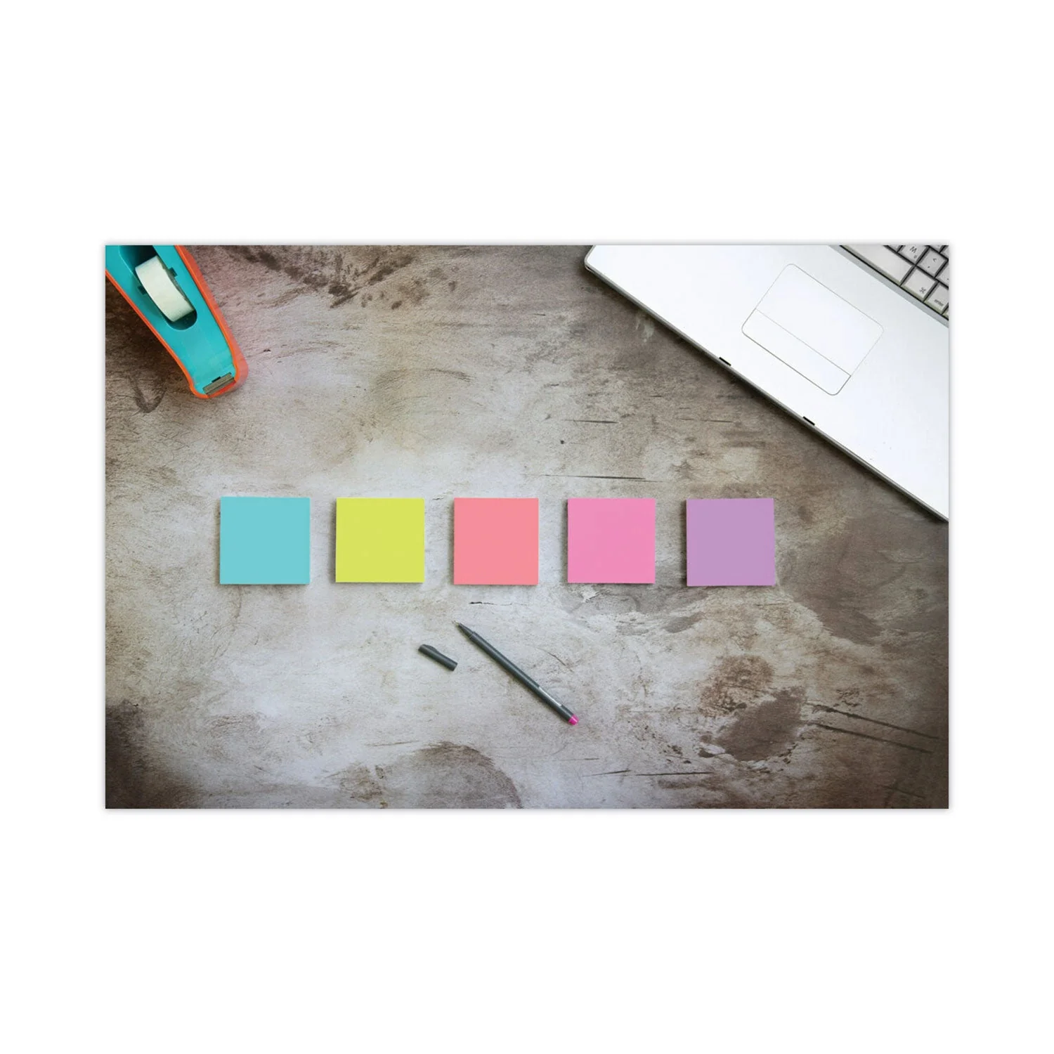 3M Post-it Pads in Supernova Neon Collection Colors, 3" x 3", 90 Sheets/Pad, 12 Pads/Pack - Image 9