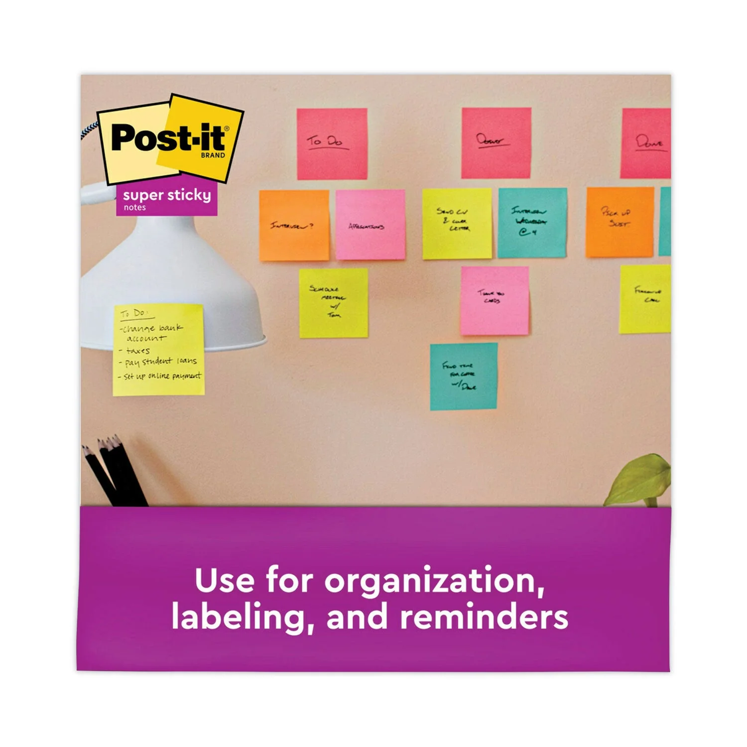 3M Post-it Pads in Supernova Neon Collection Colors, Cabinet Pack, 3" x 3", 70 Sheets/Pad, 24 Pads/Pack - Image 5