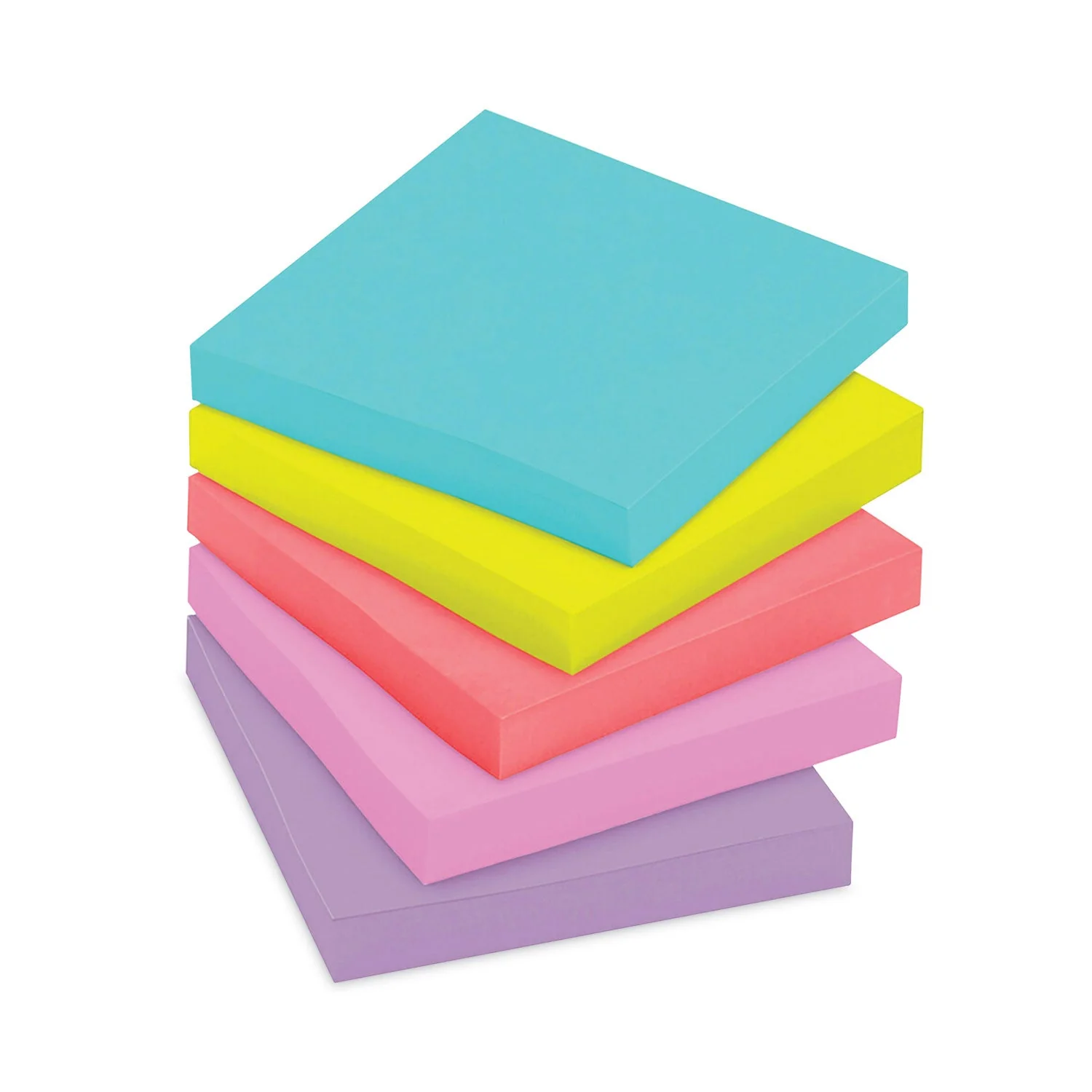 3M Post-it Pads in Supernova Neon Collection Colors, Cabinet Pack, 3" x 3", 70 Sheets/Pad, 24 Pads/Pack - Image 7