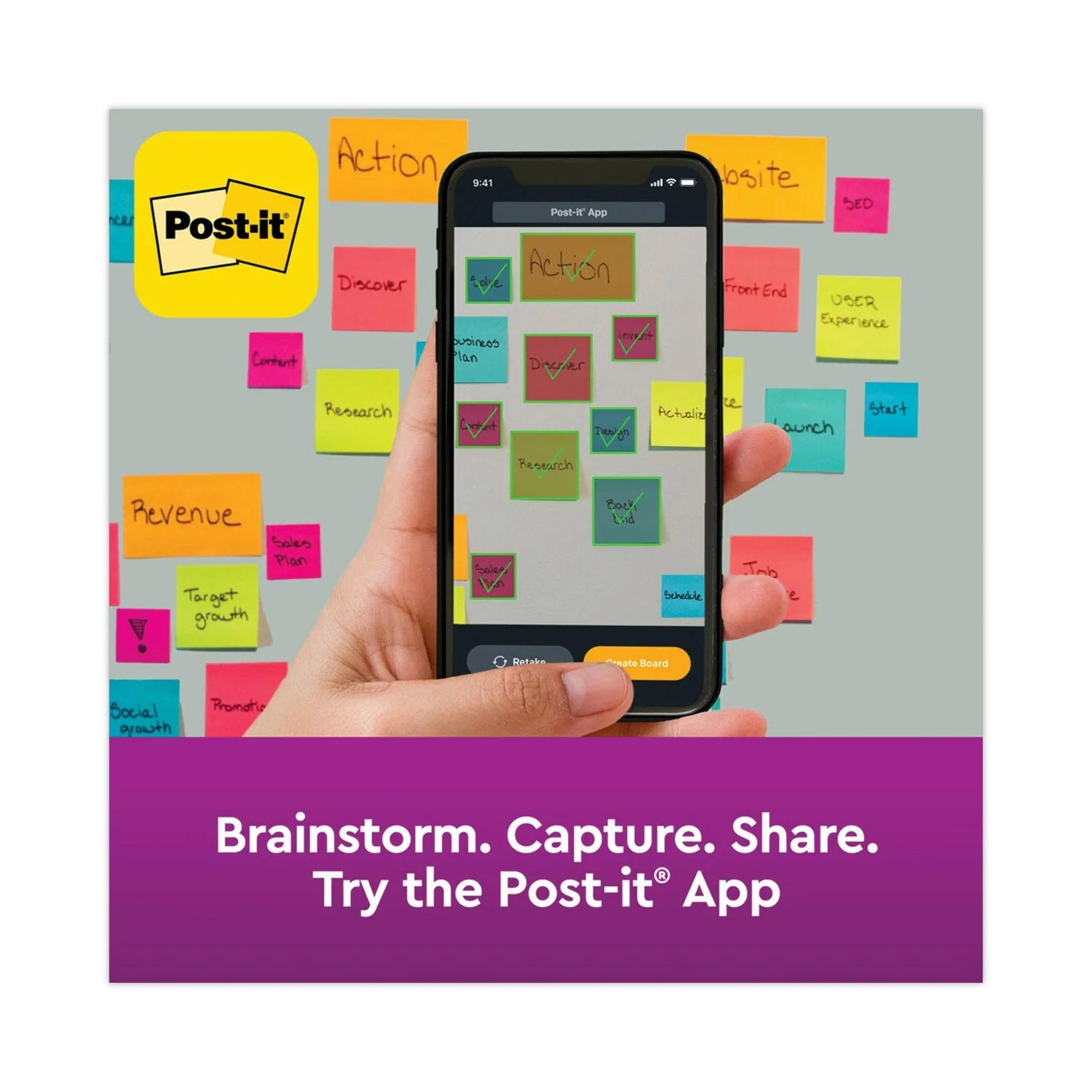 3M Post-it Pop-up 3 x 3 Note Refill Cabinet Pack, 3" x 3", Supernova Neons Collection Colors, 100 Sheets/Pad, 18 Pads/Pack - Image 5