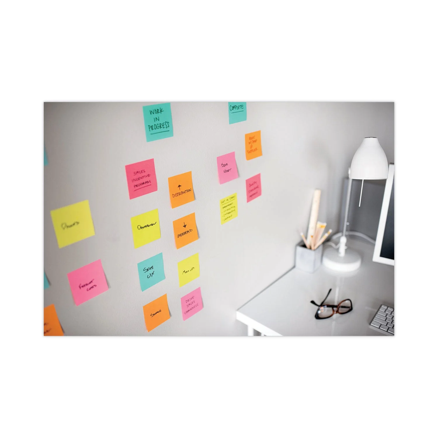 3M Post-it Pop-up 3 x 3 Note Refill Cabinet Pack, 3" x 3", Supernova Neons Collection Colors, 100 Sheets/Pad, 18 Pads/Pack - Image 9