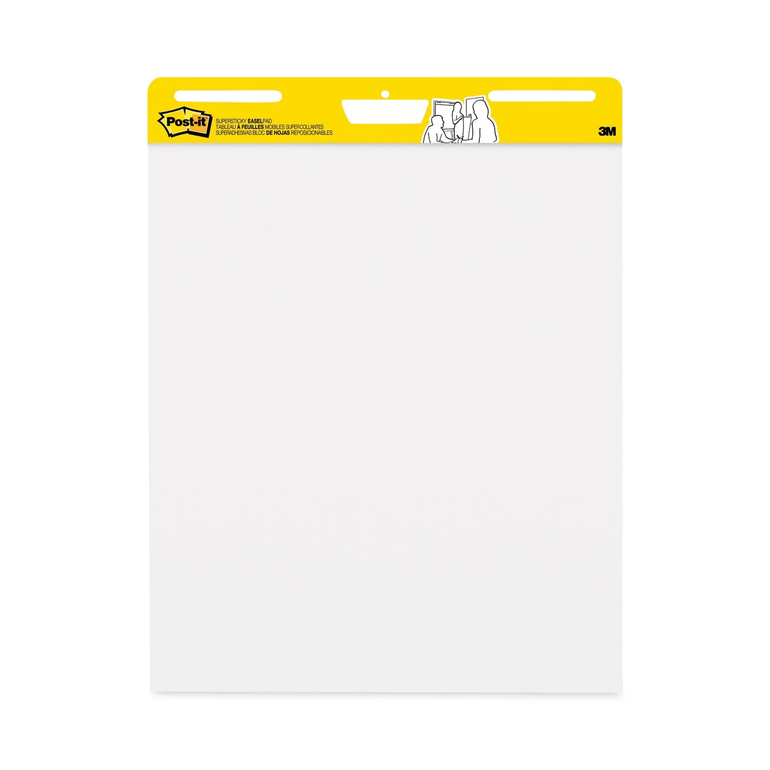 3M Post-it Vertical-Orientation Self-Stick Easel Pad Value Pack, Unruled, 25 x 30, White, 30 Sheets, 6/Carton - Image 10
