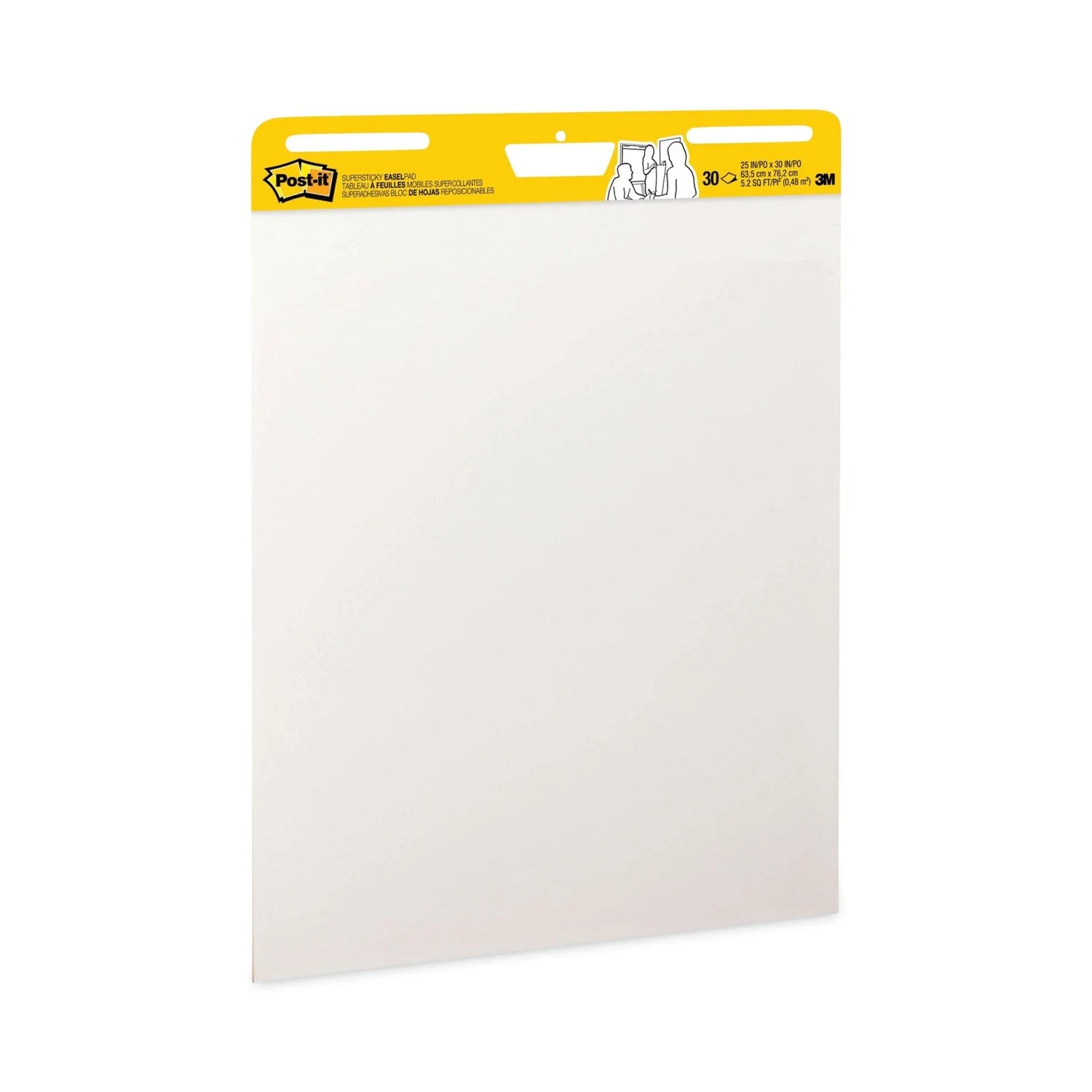 3M Post-it Vertical-Orientation Self-Stick Easel Pad Value Pack, Unruled, 25 x 30, White, 30 Sheets, 6/Carton - Image 11