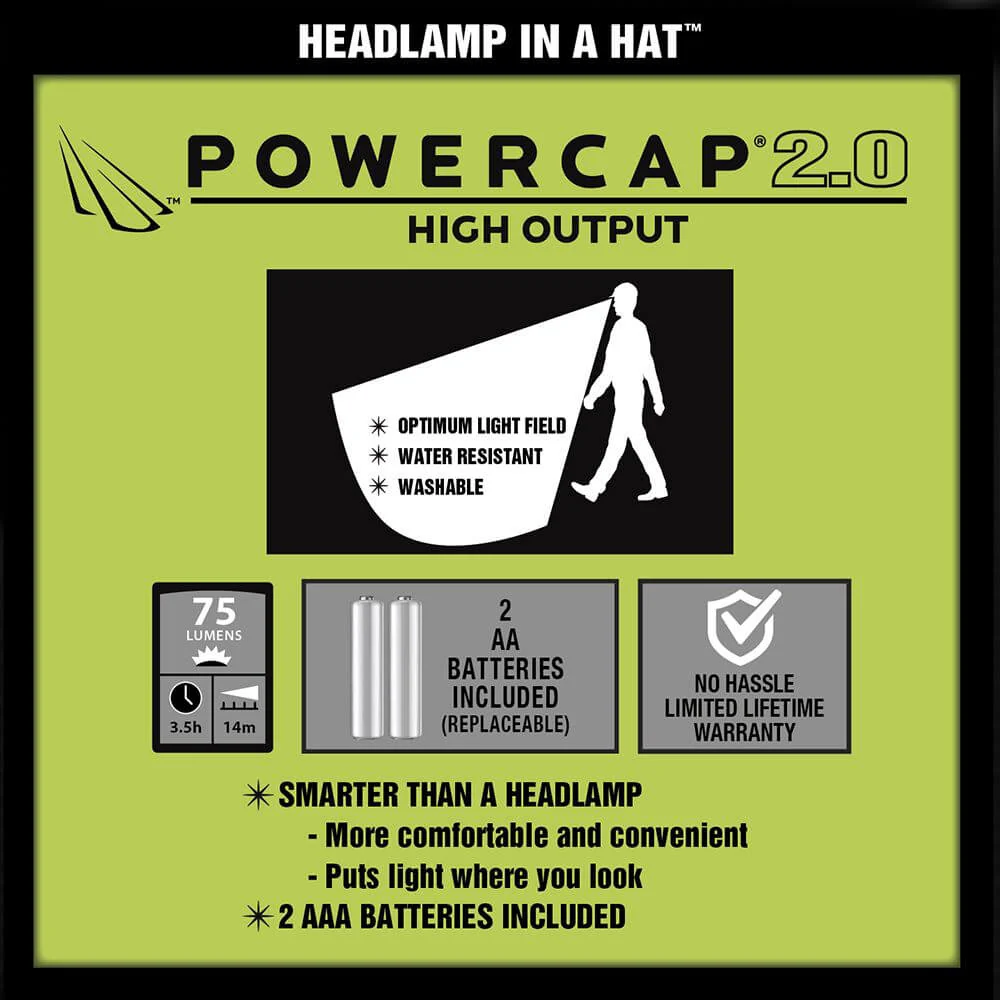 POWERCAP 2.0 Law Enforcement Tactical Series LED Headlamp Hat - Image 2