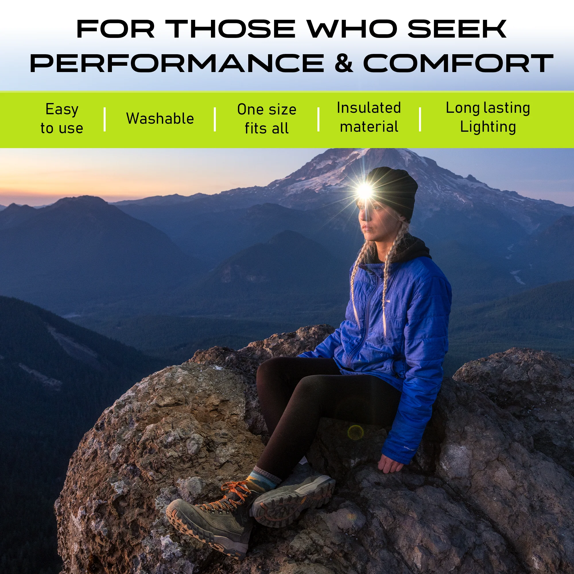 POWERCAP 2.5 Rechargeable Knit LED Lighted Headlamp Beanies - Image 7