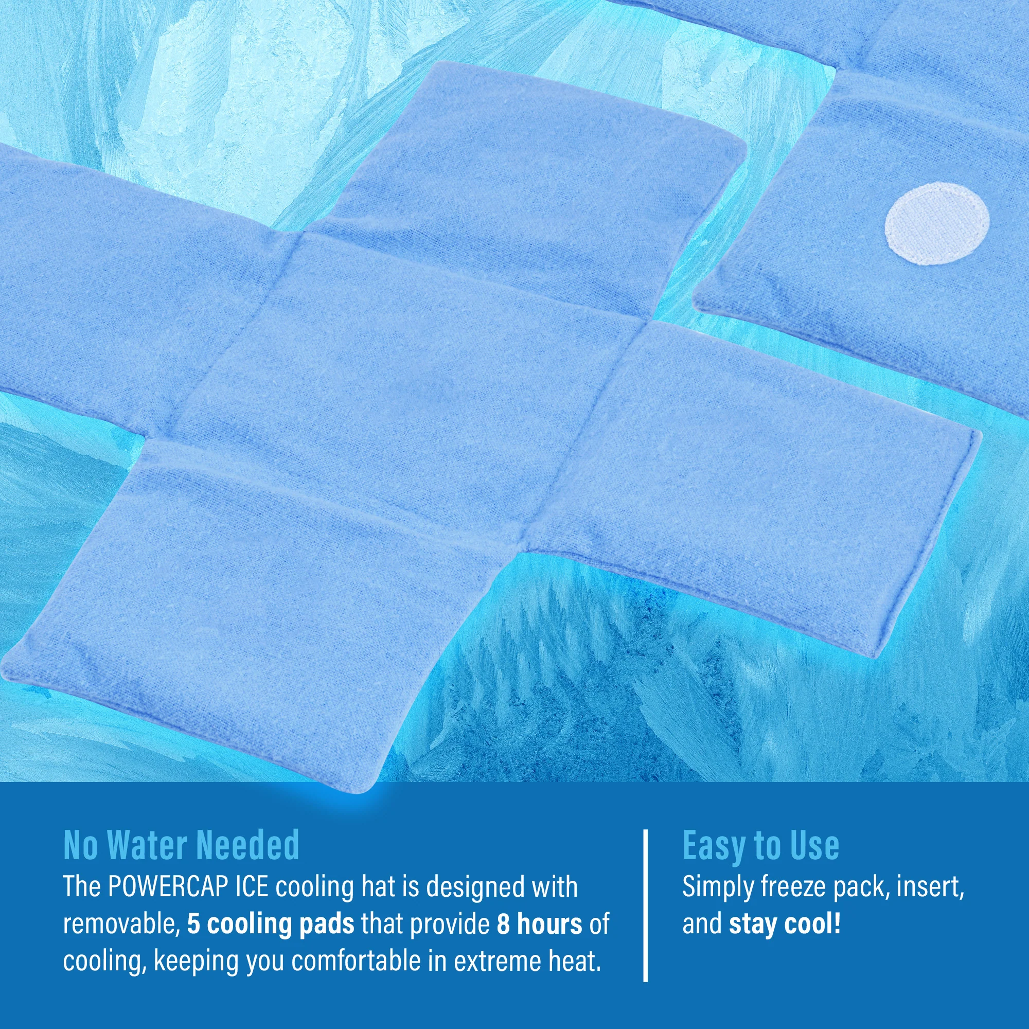 POWERCAP ICE Baseball Hat – Instant Cooling with Reusable Ice Packs UPF 50 Protection - Image 4