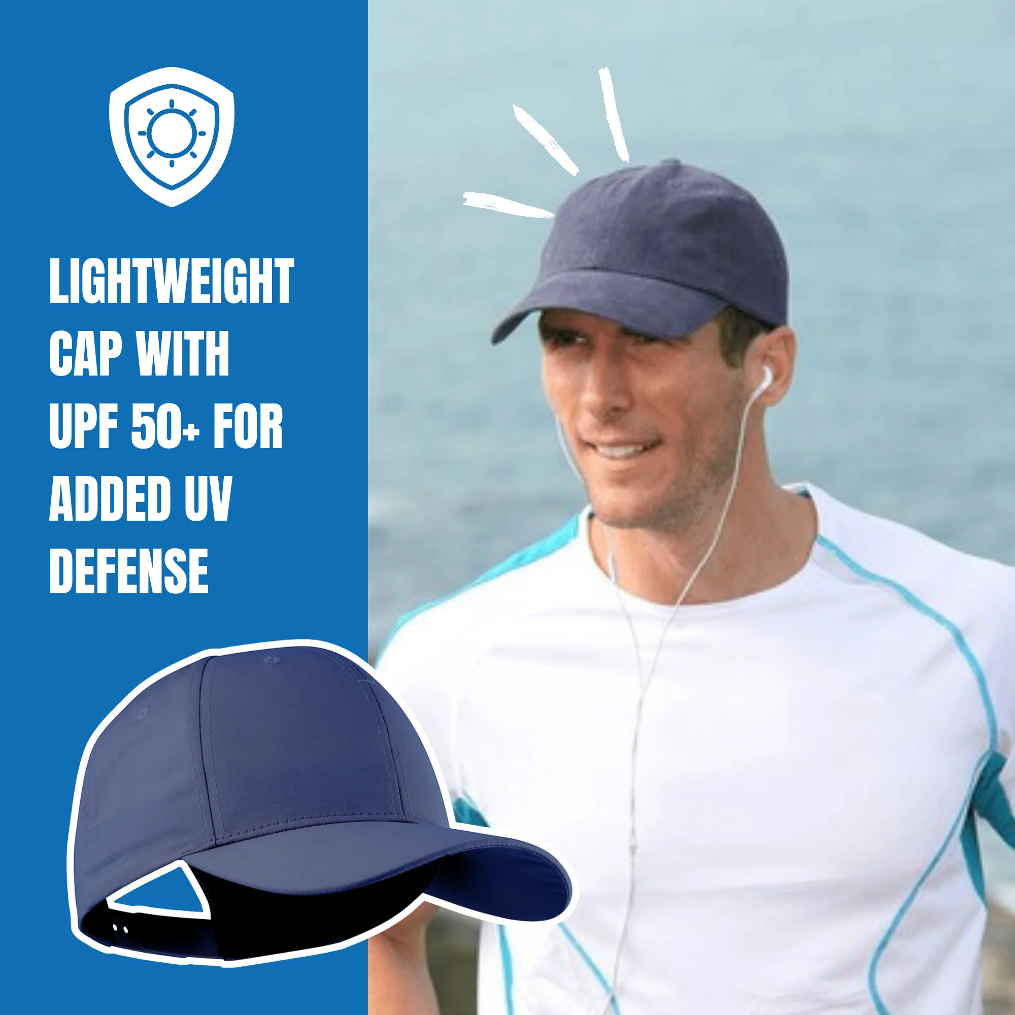 POWERCAP ICE Baseball Hat – Instant Cooling with Reusable Ice Packs UPF 50 Protection - Image 6