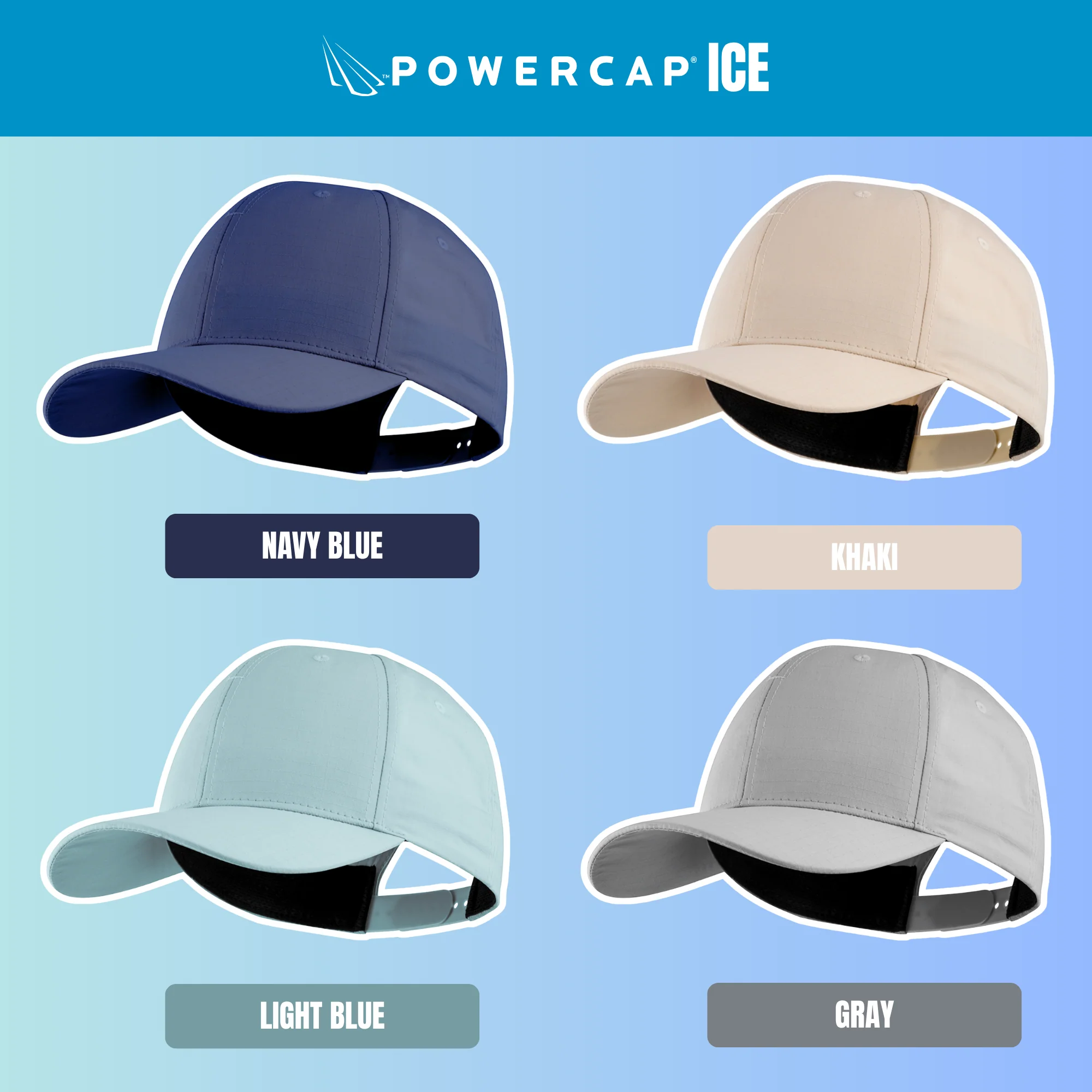 POWERCAP ICE Baseball Hat – Instant Cooling with Reusable Ice Packs UPF 50 Protection - Image 9