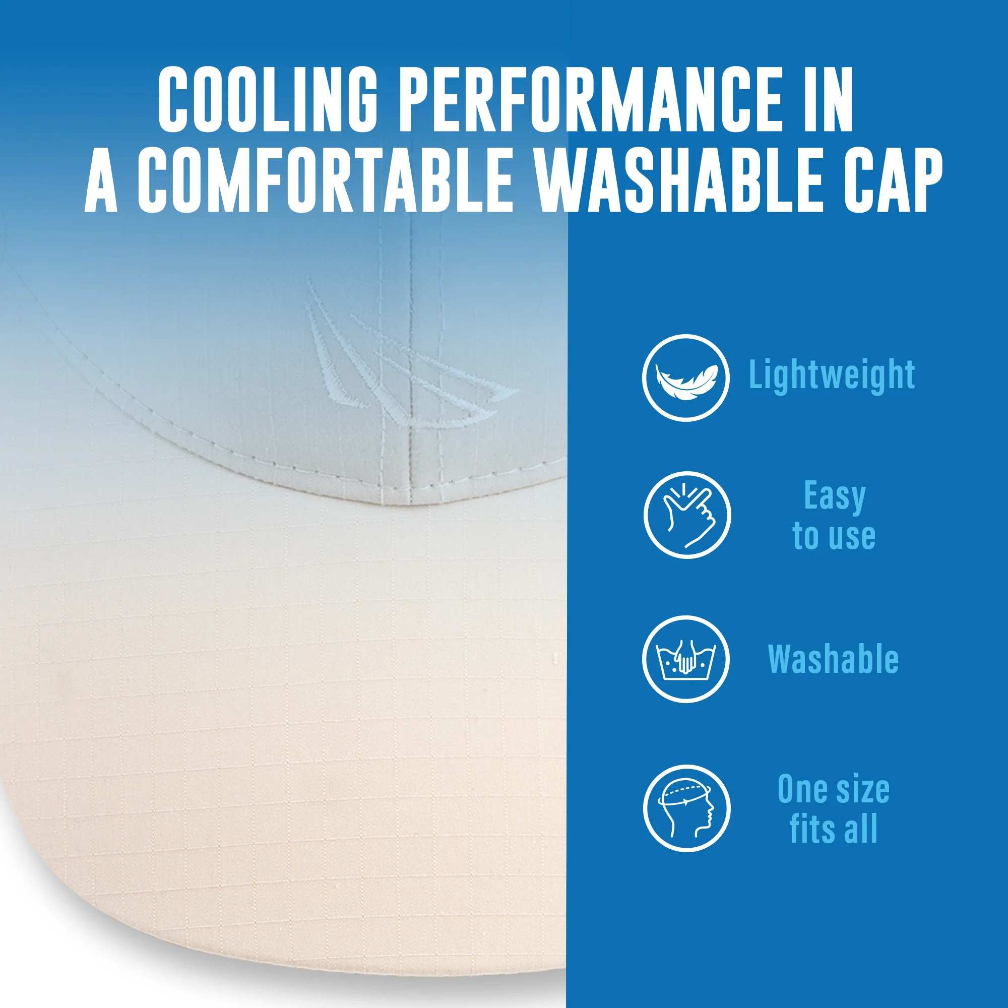 POWERCAP ICE Cooling Sun Hat – Instant Cooling Relief with Reusable Ice Packs, UPF 50 UV Sun Protection, Lightweight & Breathable for Hot Weather - Image 7