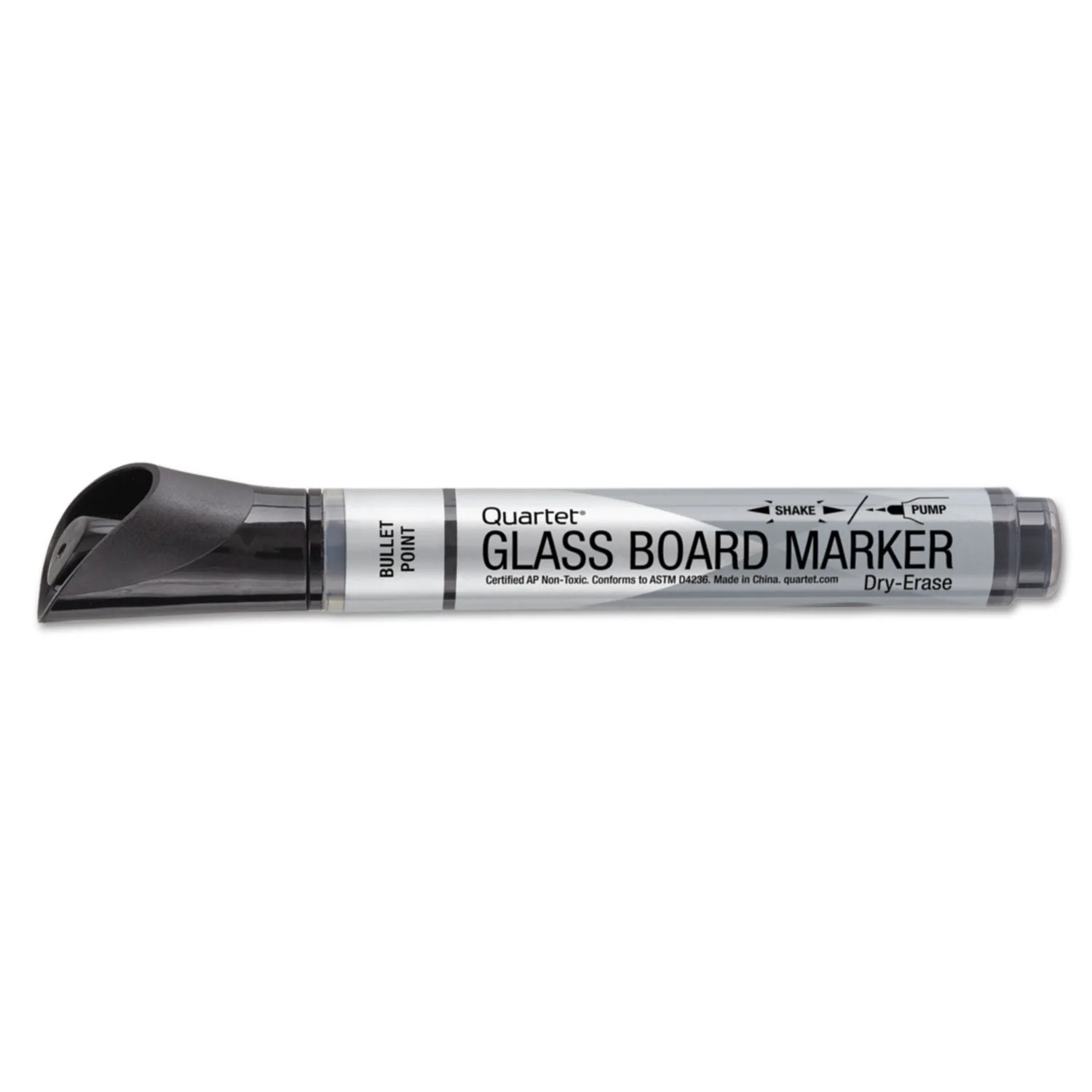 Quartet Premium Glass Board Dry Erase Marker, Broad Bullet Tip, Black, Dozen - Image 3